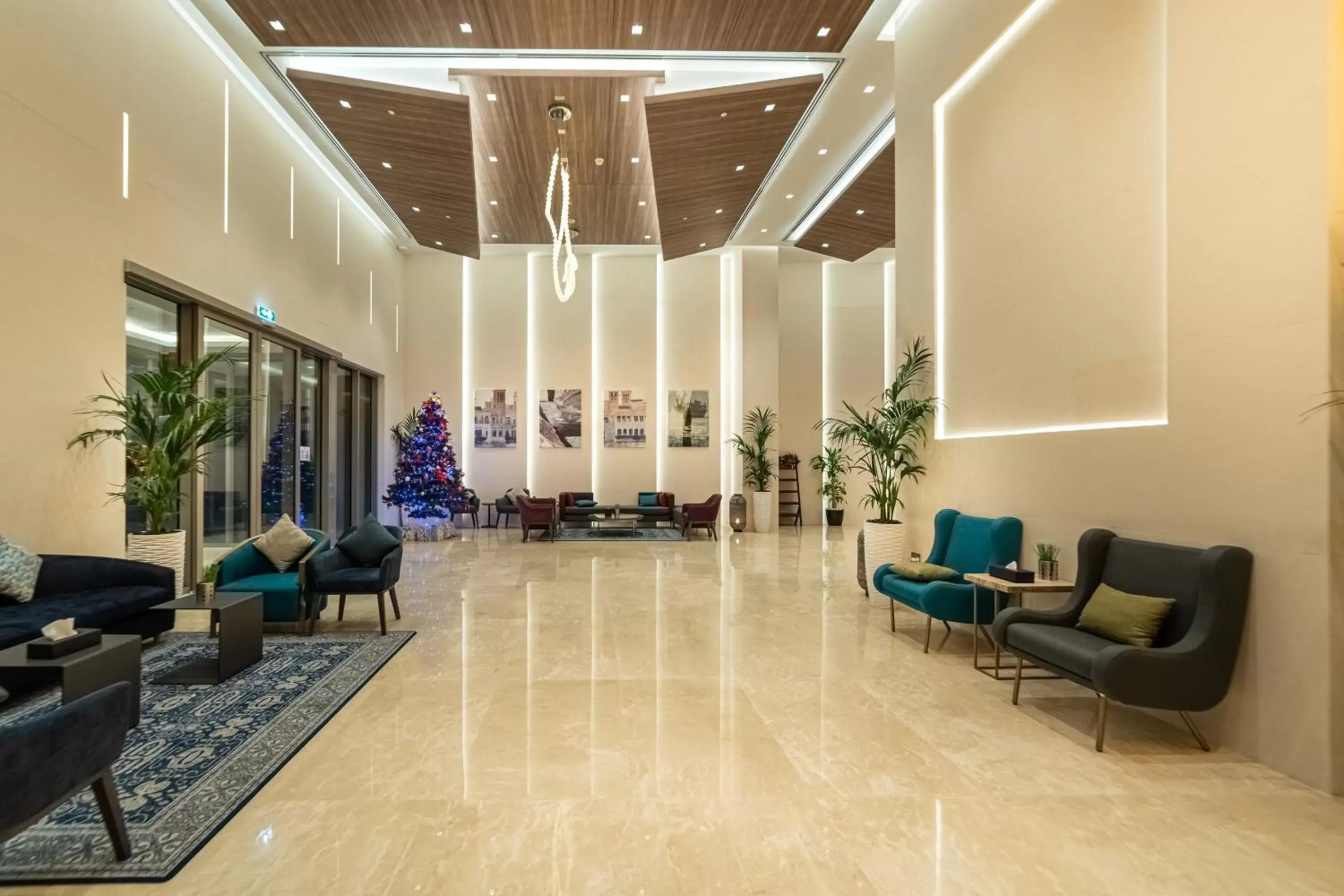 Lobby or reception, Lobby/Reception in Suha Mina Rashid Hotel Apartments