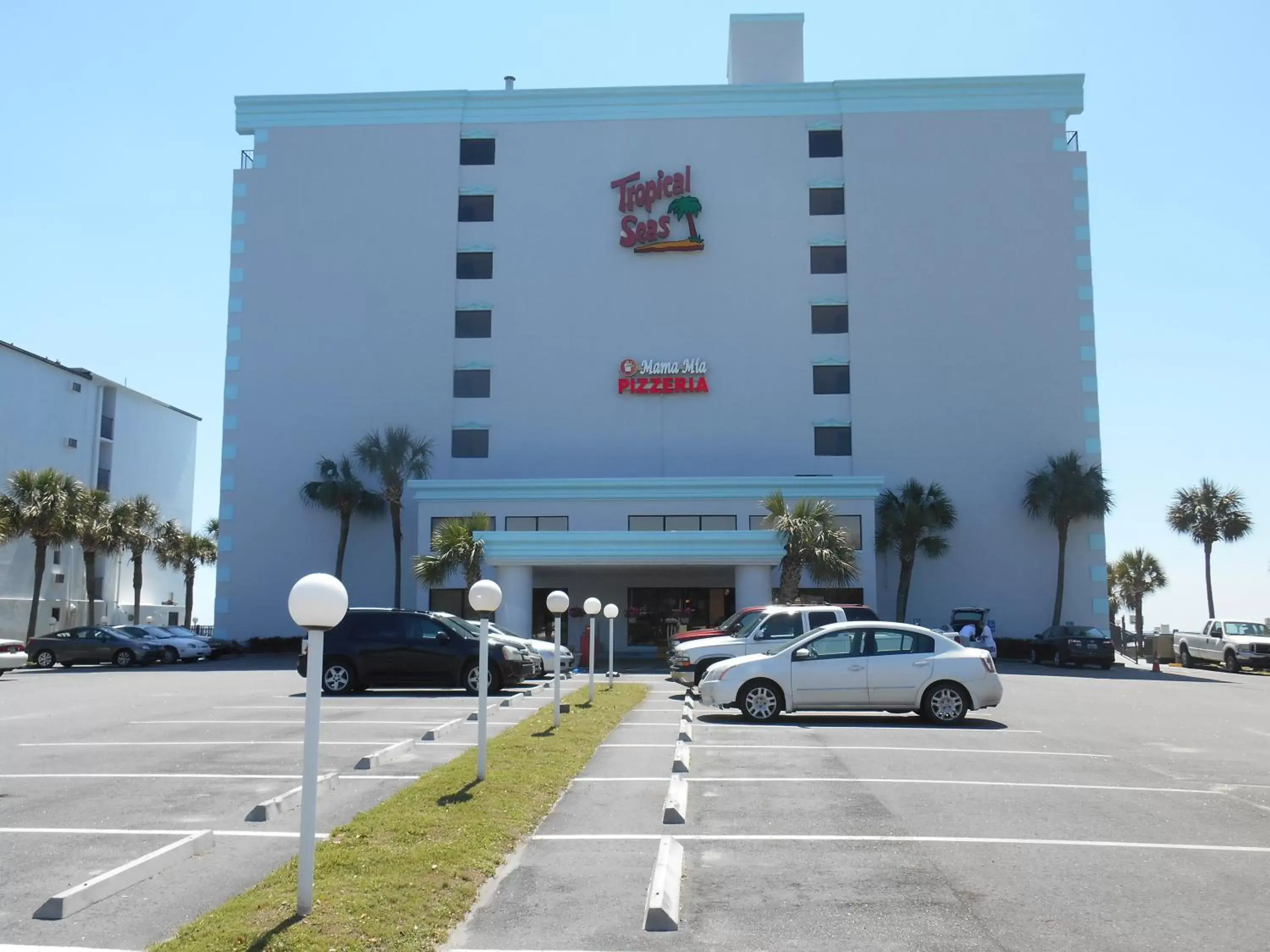 Facade/entrance, Property Building in Tropical Seas Hotel