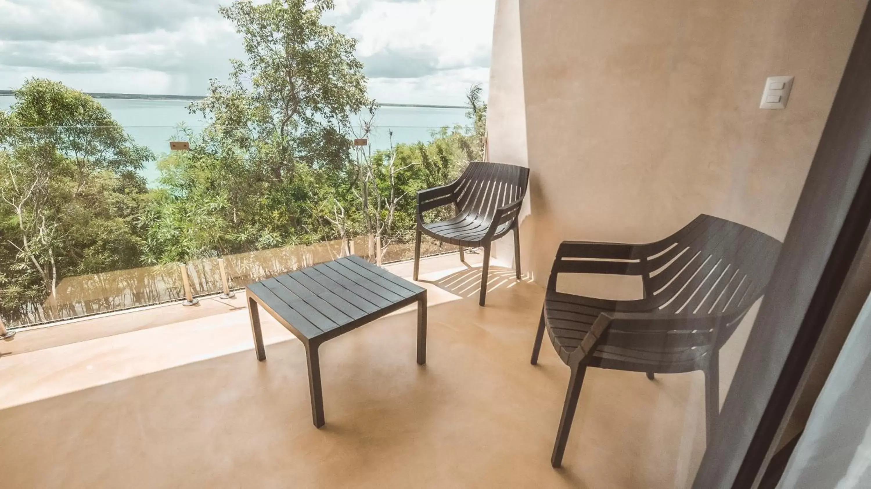 Swimming pool, Balcony/Terrace in MBH Maya Bacalar Hotel Boutique