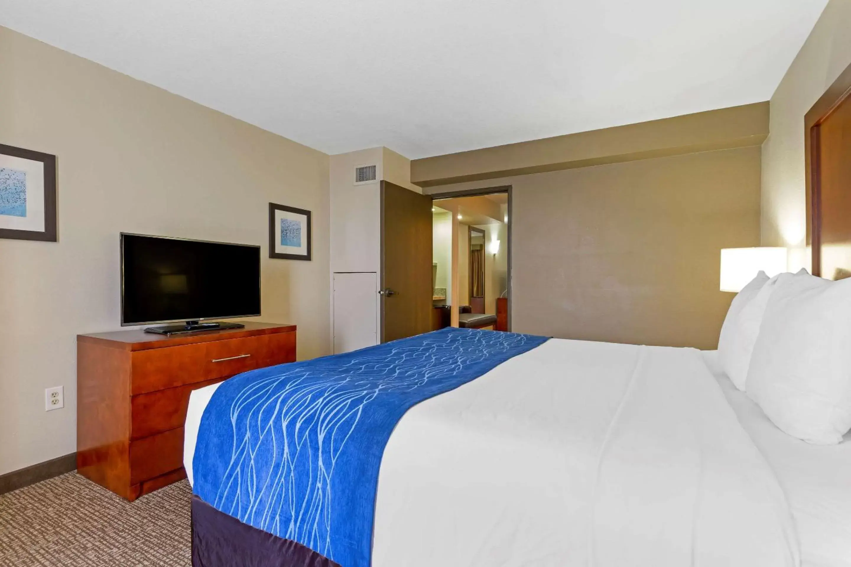 Photo of the whole room, Bed in Comfort Suites Fredericksburg South