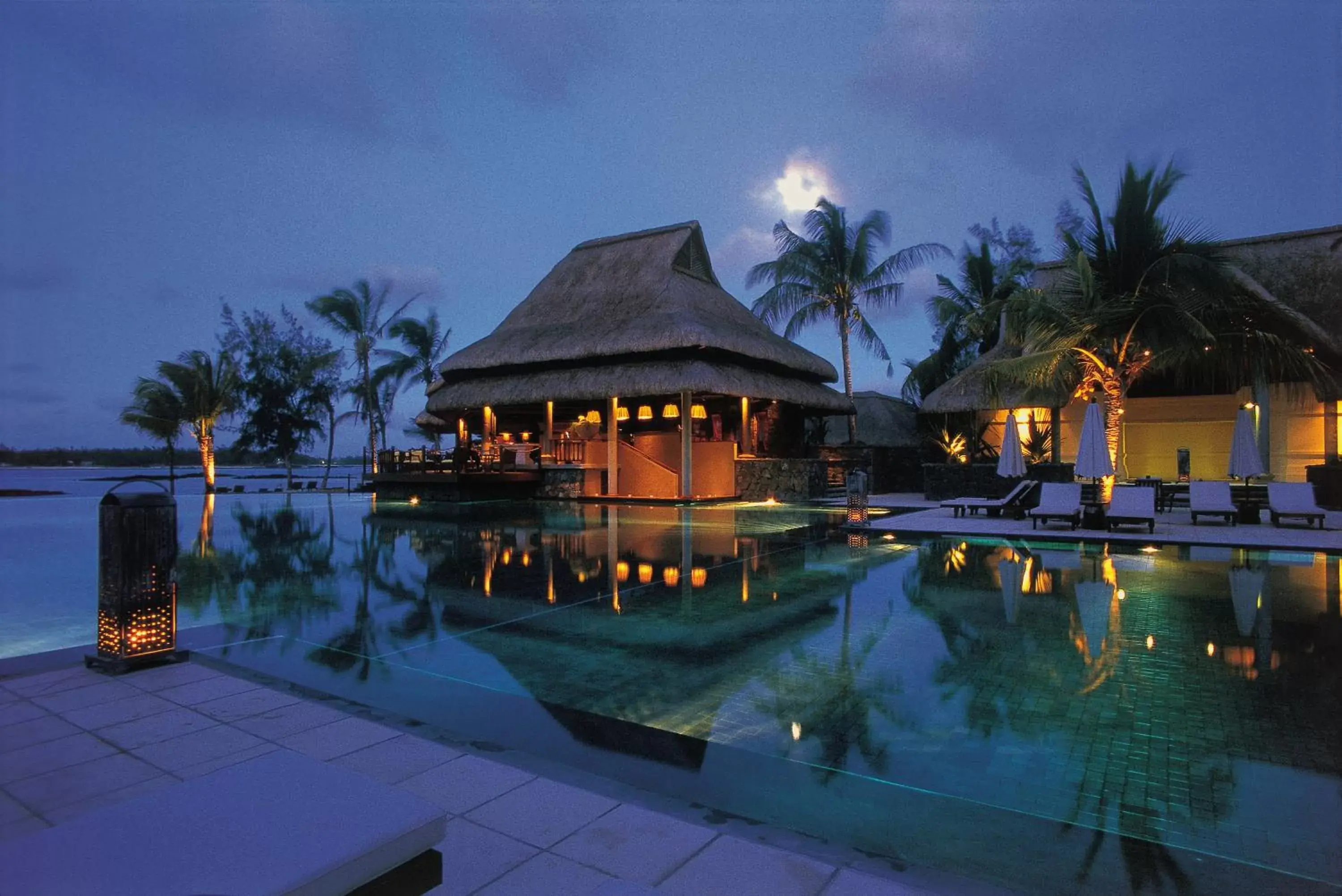 Night, Swimming Pool in Constance Prince Maurice