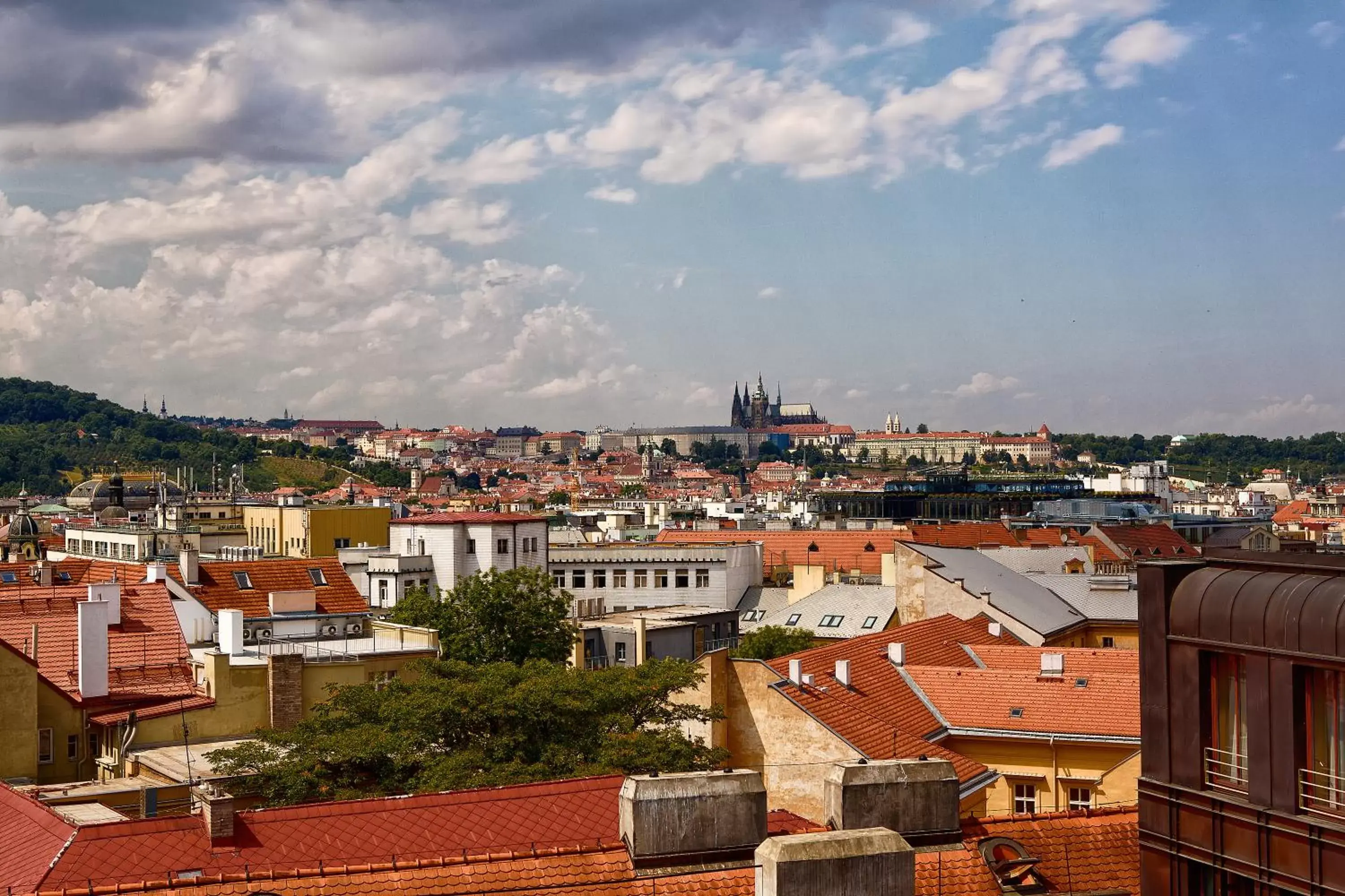 City view in Majestic Plaza Hotel Prague