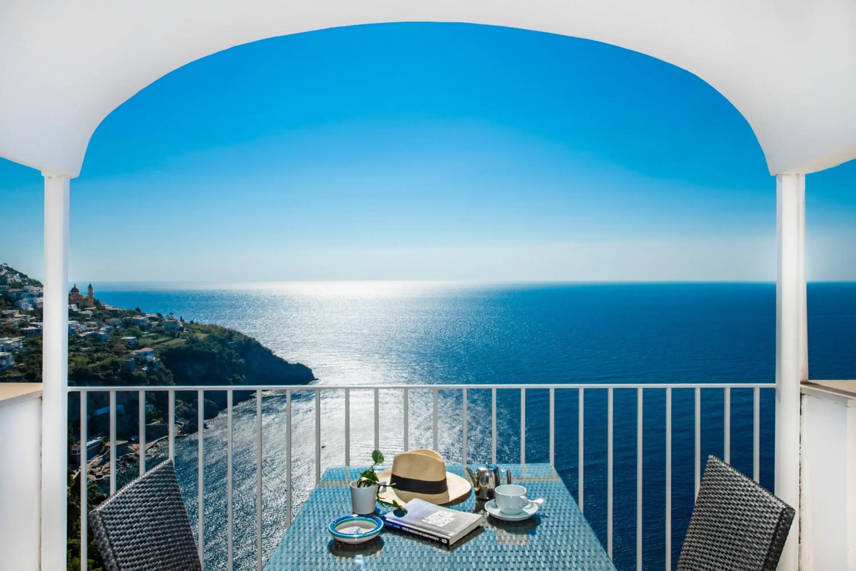 Patio, Sea View in Grand Hotel Tritone