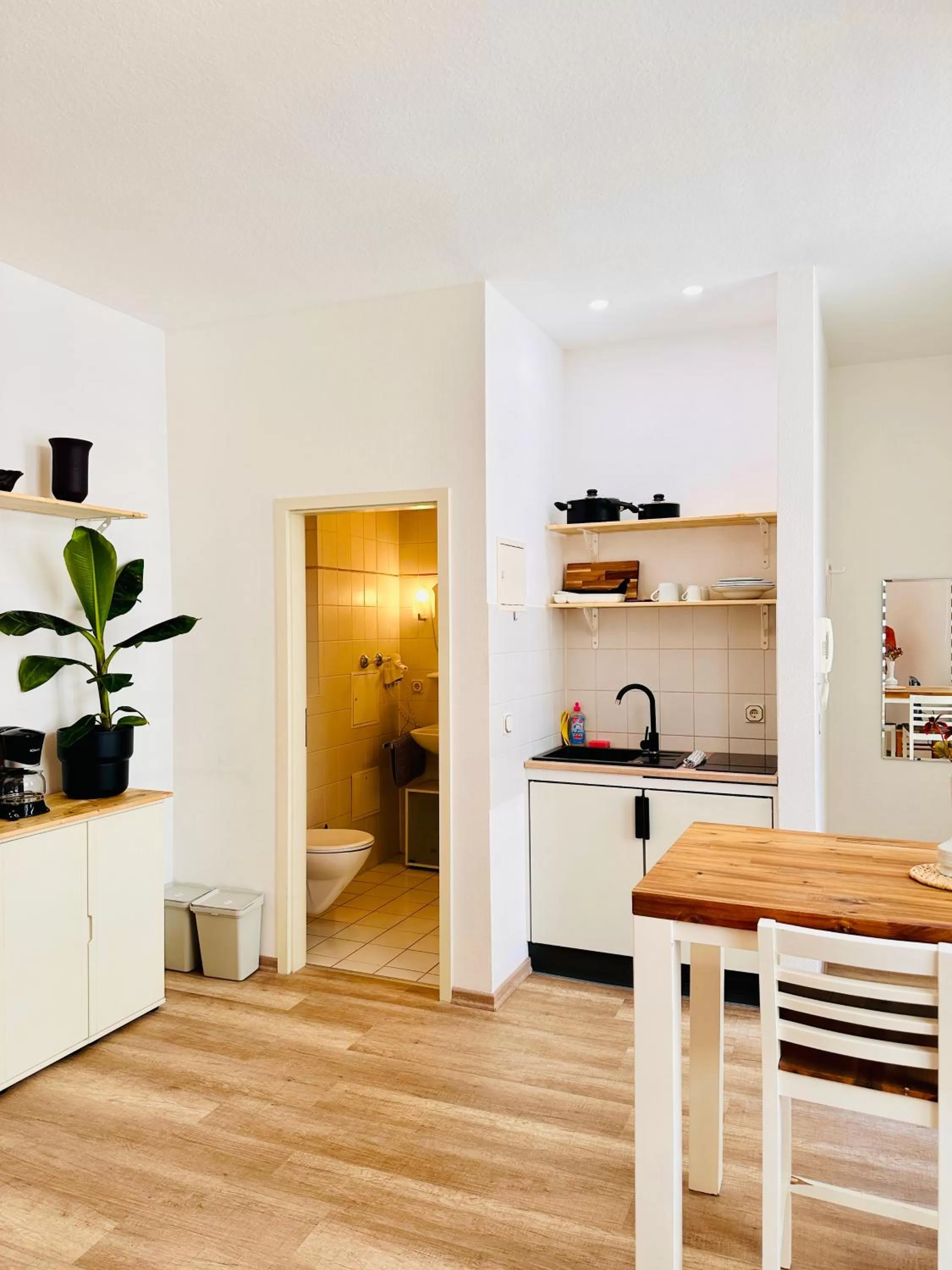 Kitchen/Kitchenette in Saale, Marktplatz Zentrum, Apartmenthaus am Dom von Plant Room