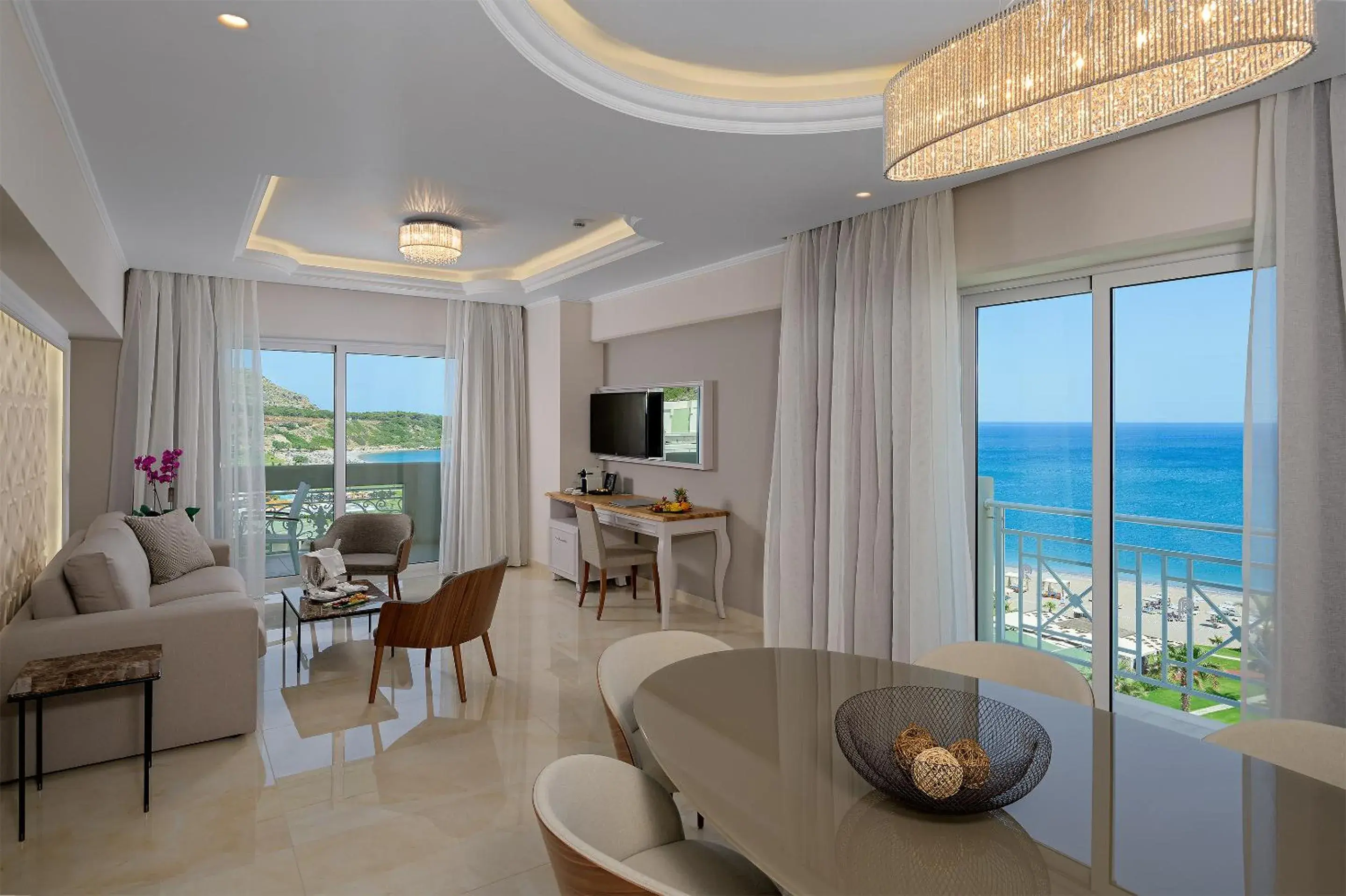 Living room, Sea View in Rodos Palladium Leisure & Wellness