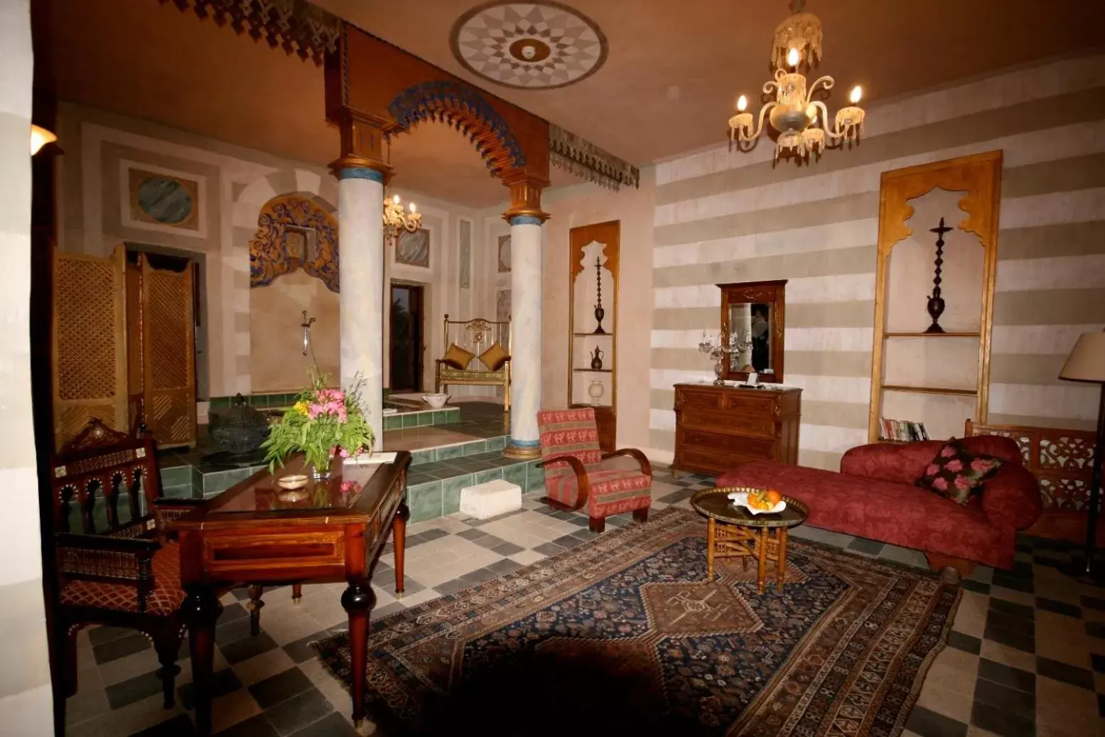 Seating Area in Al Moudira Hotel