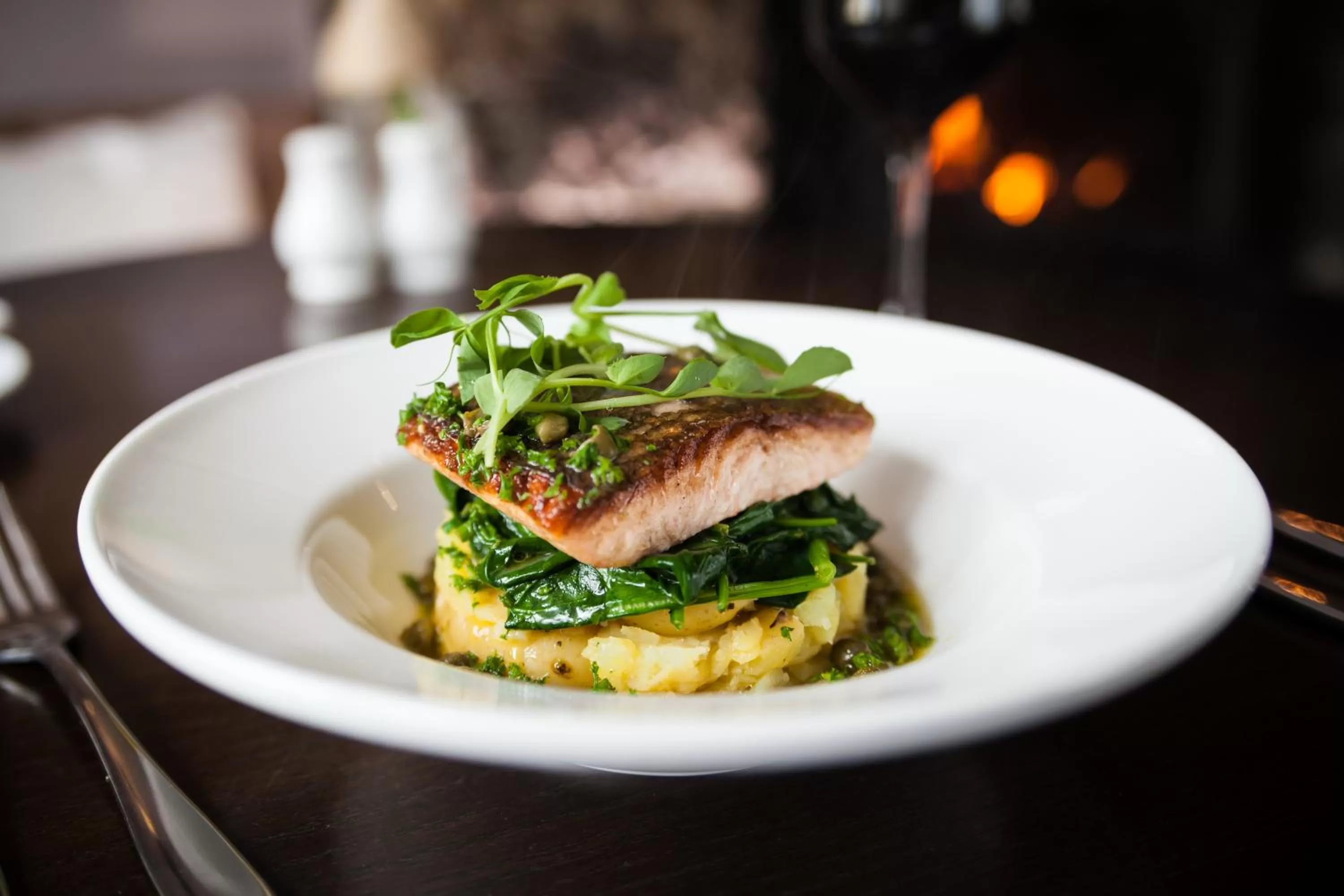 Food close-up in Black Horse Hotel