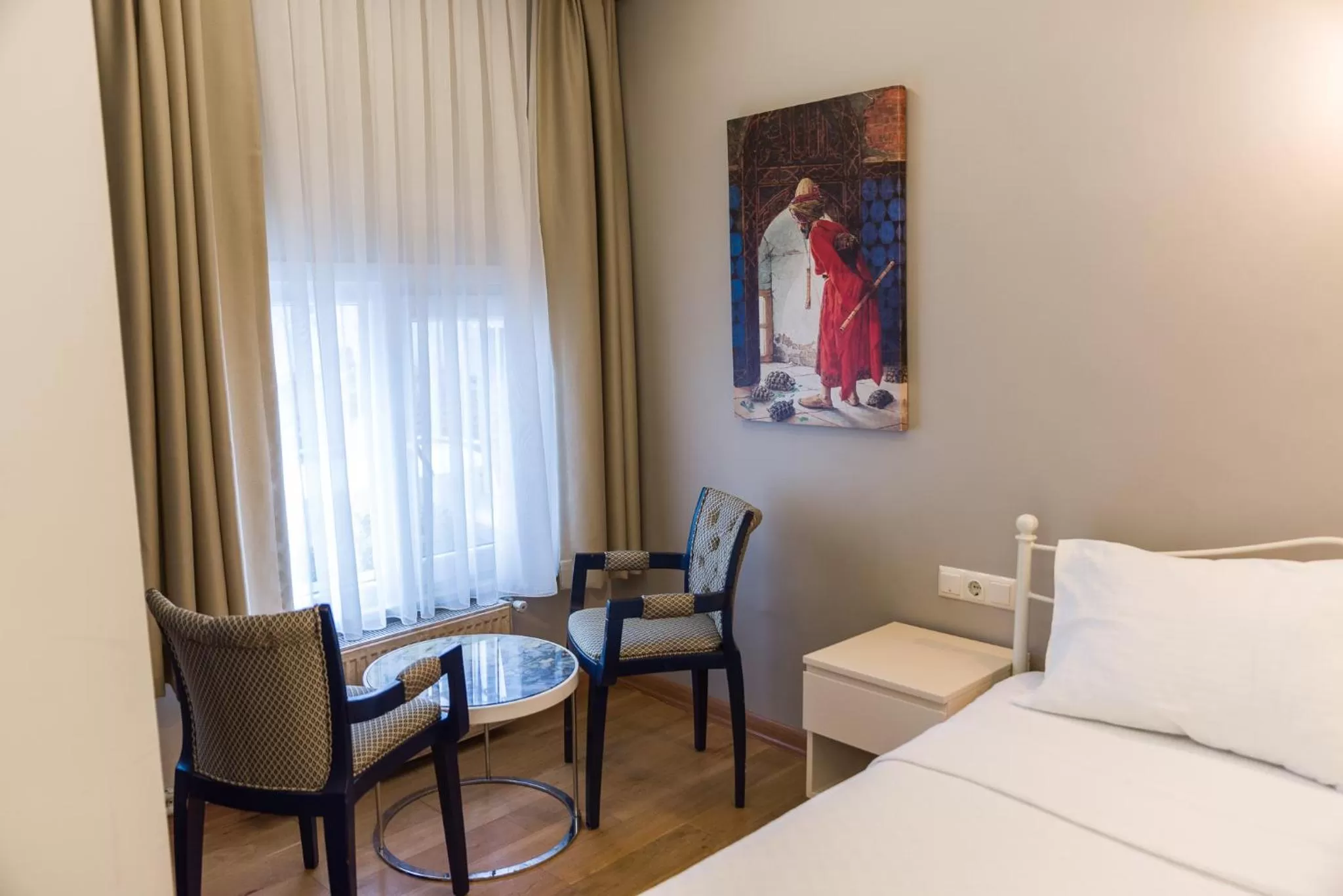 Seating area, Bed in Ragip Pasha Apartments