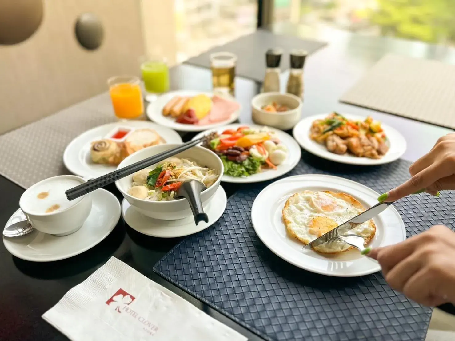 Breakfast in Hotel Clover Asoke - SHA Extra Plus