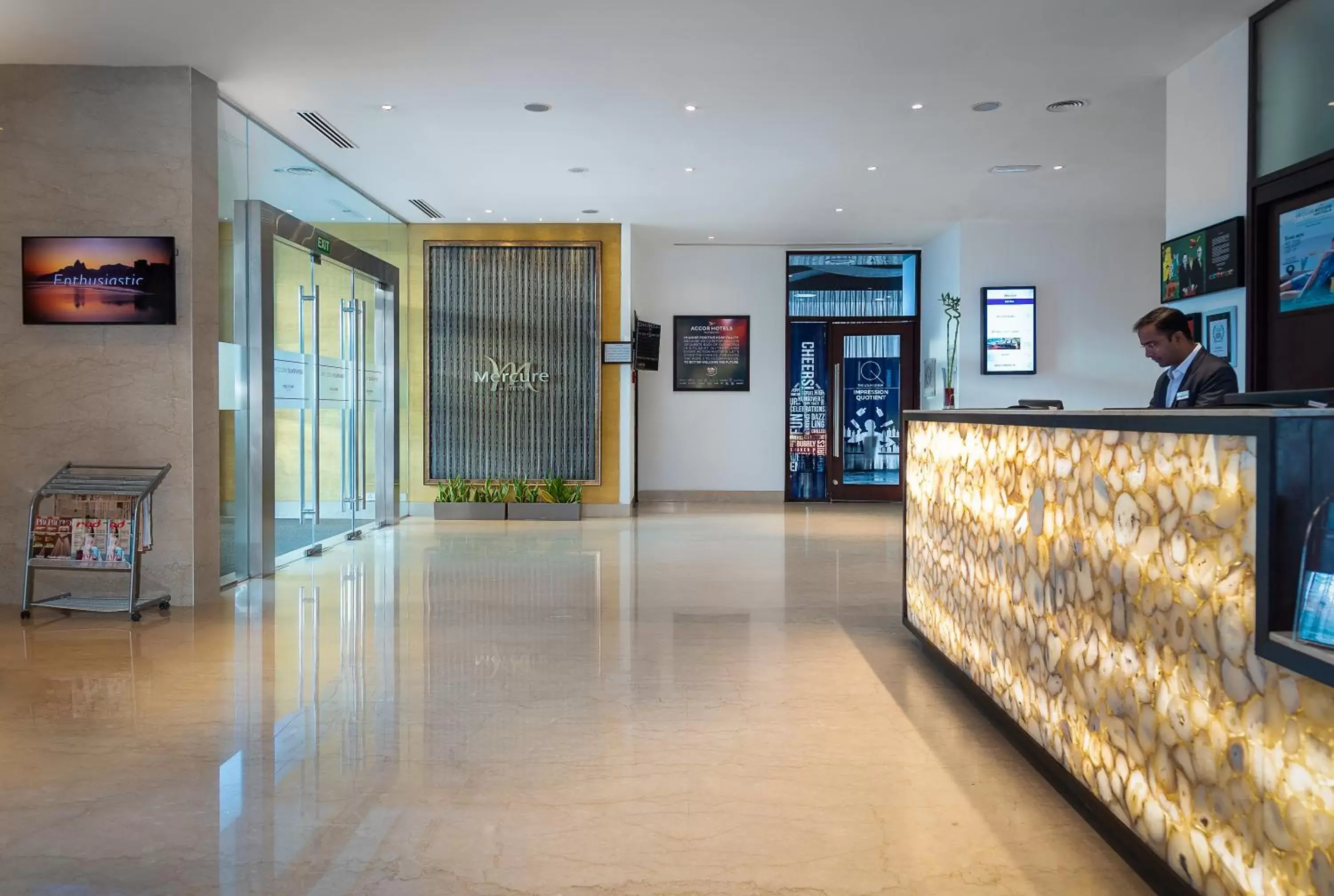 Lobby or reception in Mercure Hyderabad KCP Banjara Hills, An Accor Hotel Lobby or reception in Mercure Hyderabad KCP Banjara Hills, An Accor Hotel