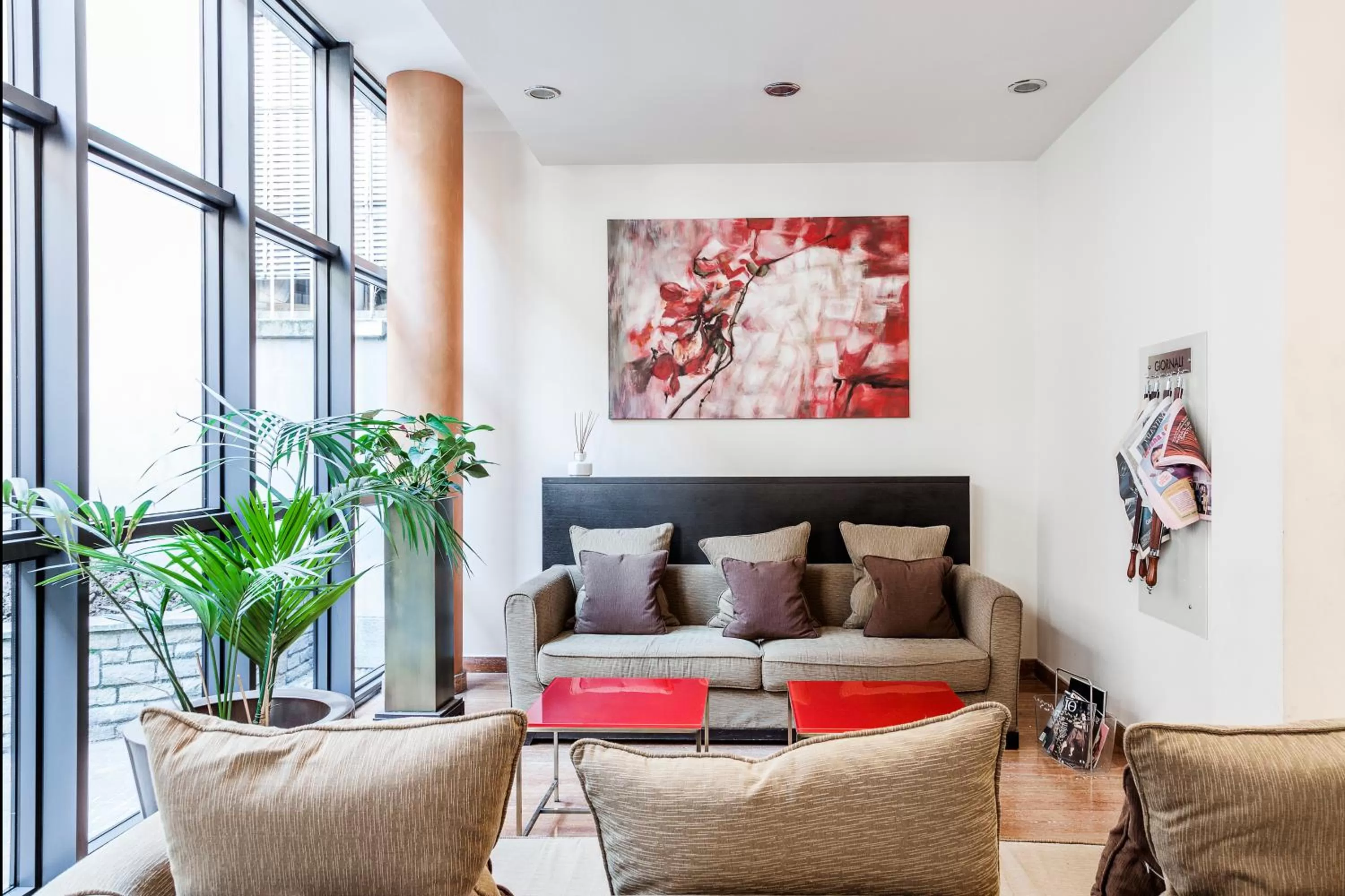 Lobby or reception in Hotel Des Etrangers