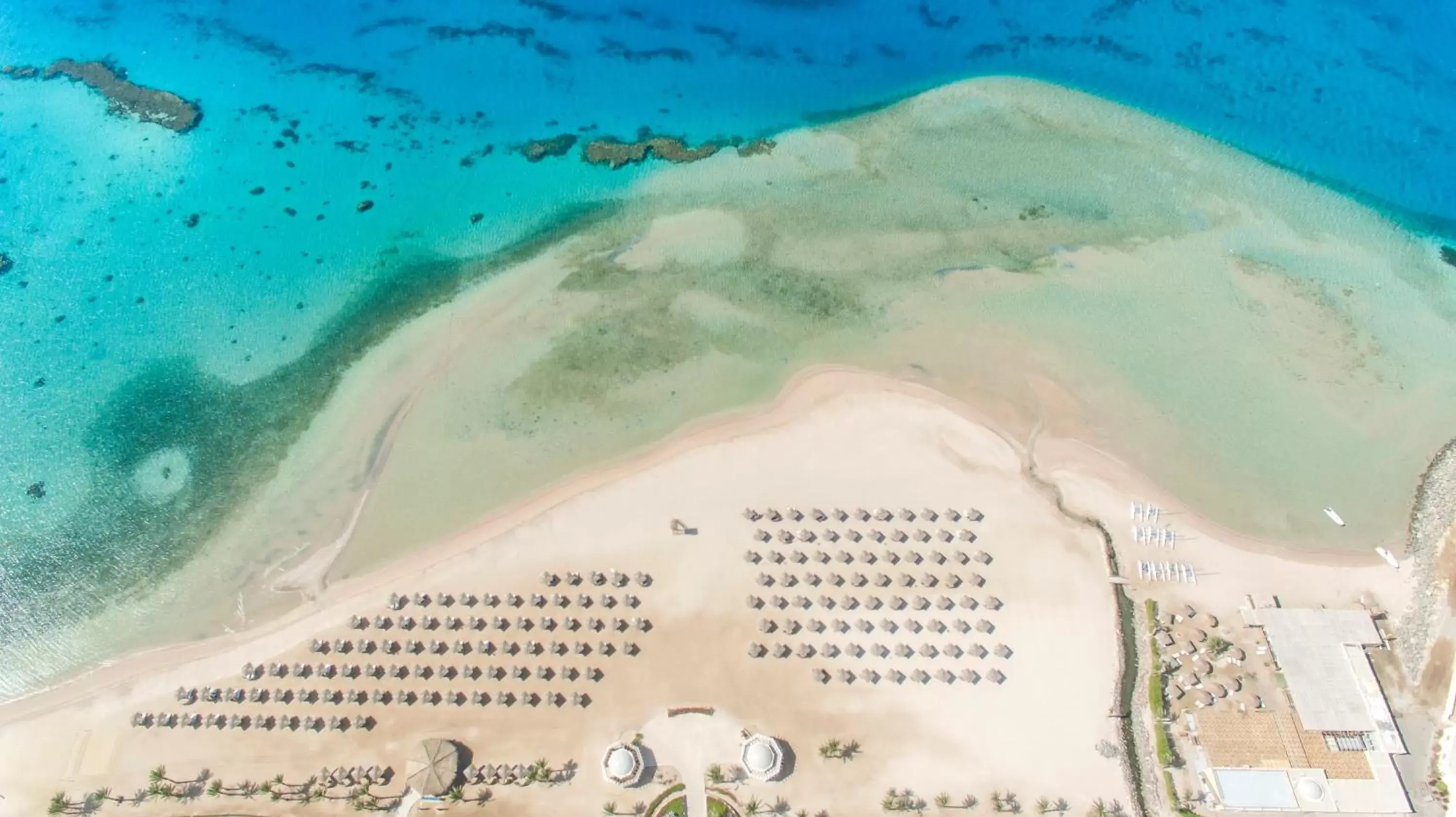 Beach, Bird's-eye View in Kempinski Hotel Soma Bay