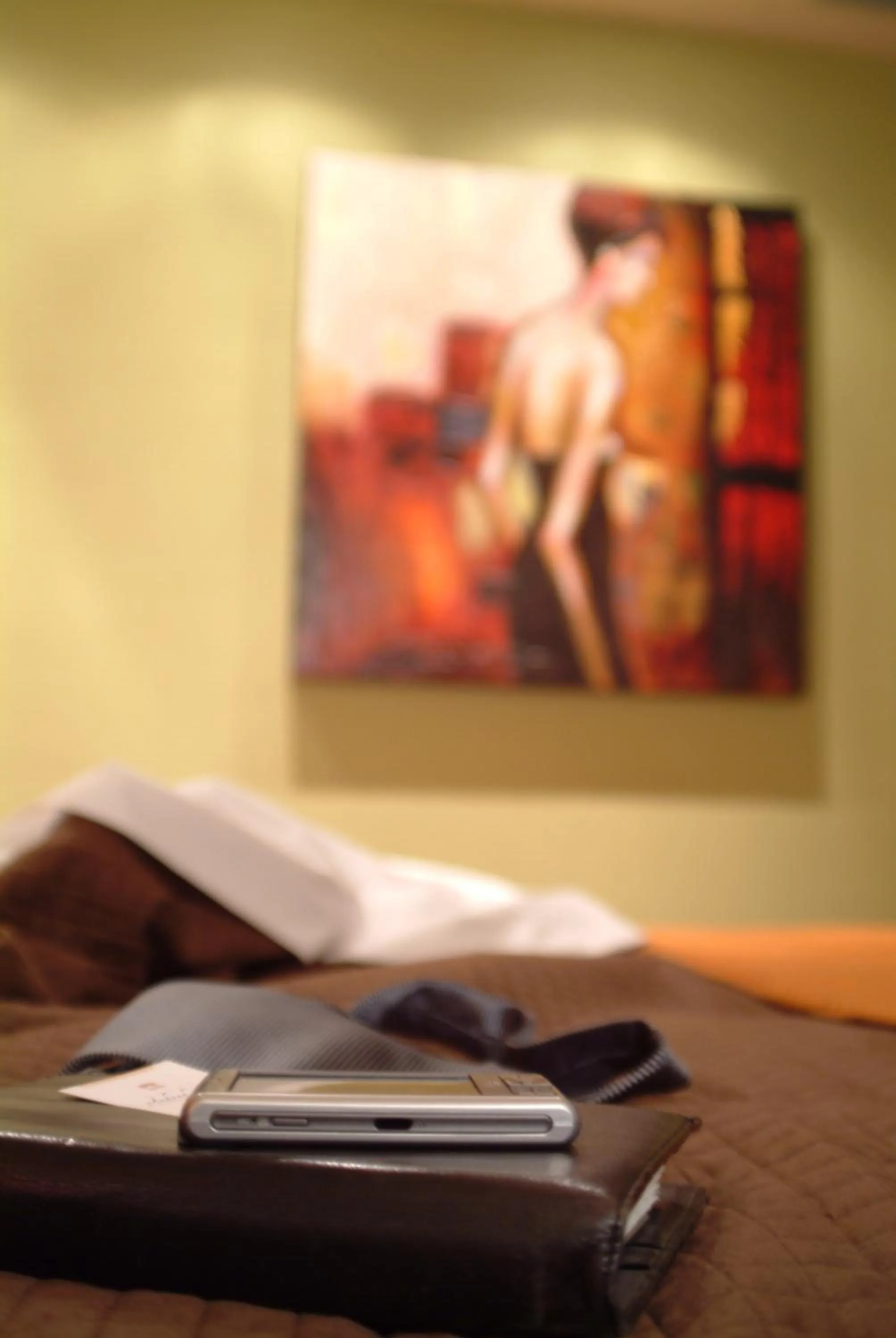 Decorative detail, Bed in Andrea Doria Hotel