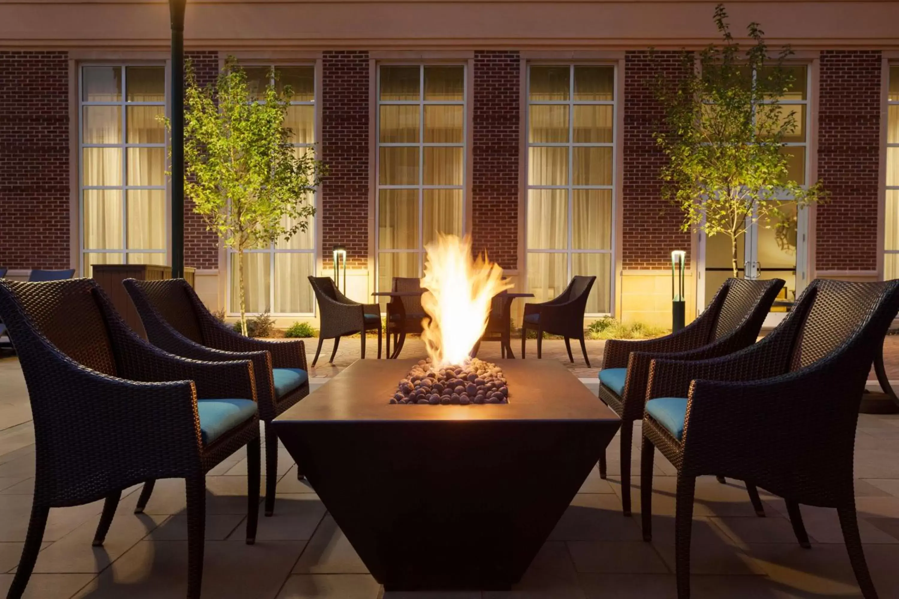 Patio, Seating Area in Homewood Suites By Hilton Charlotte Southpark