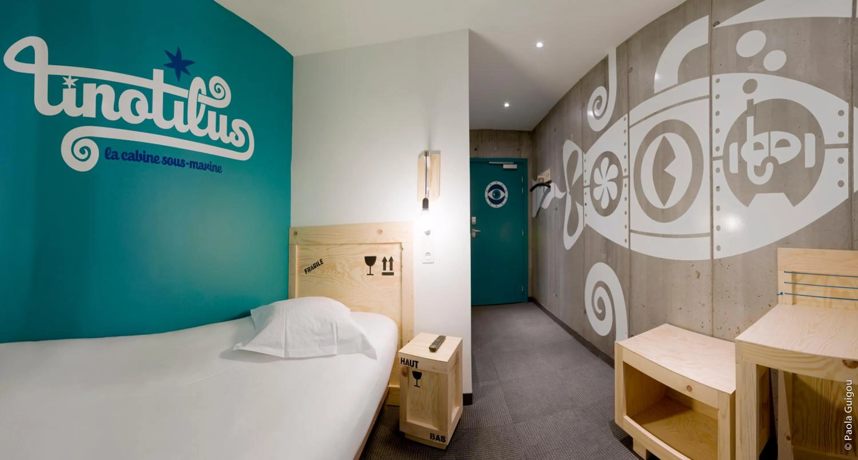 Bed in Hôtel Graffalgar