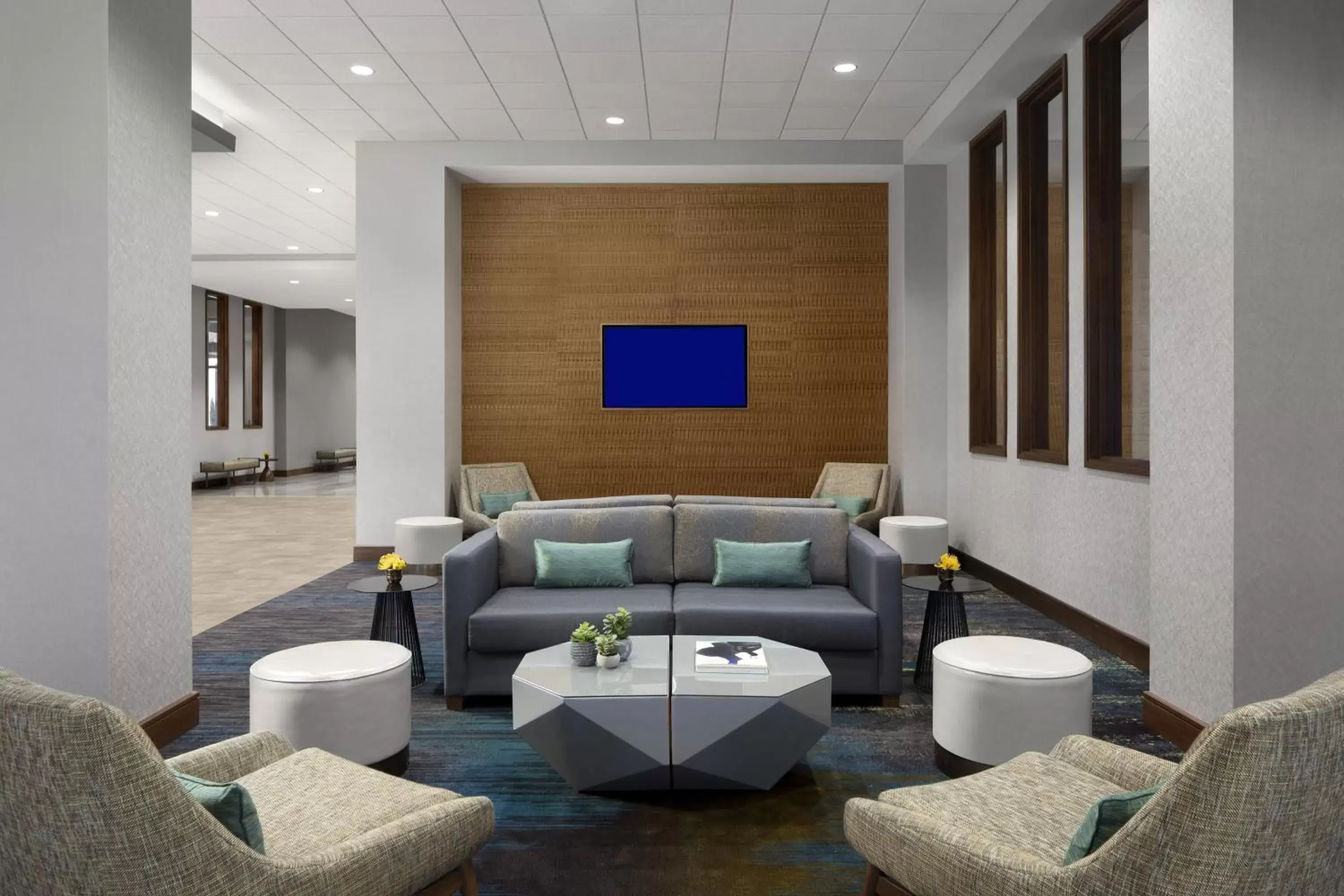 Lobby or reception in Marriott Dallas Allen Hotel & Convention Center