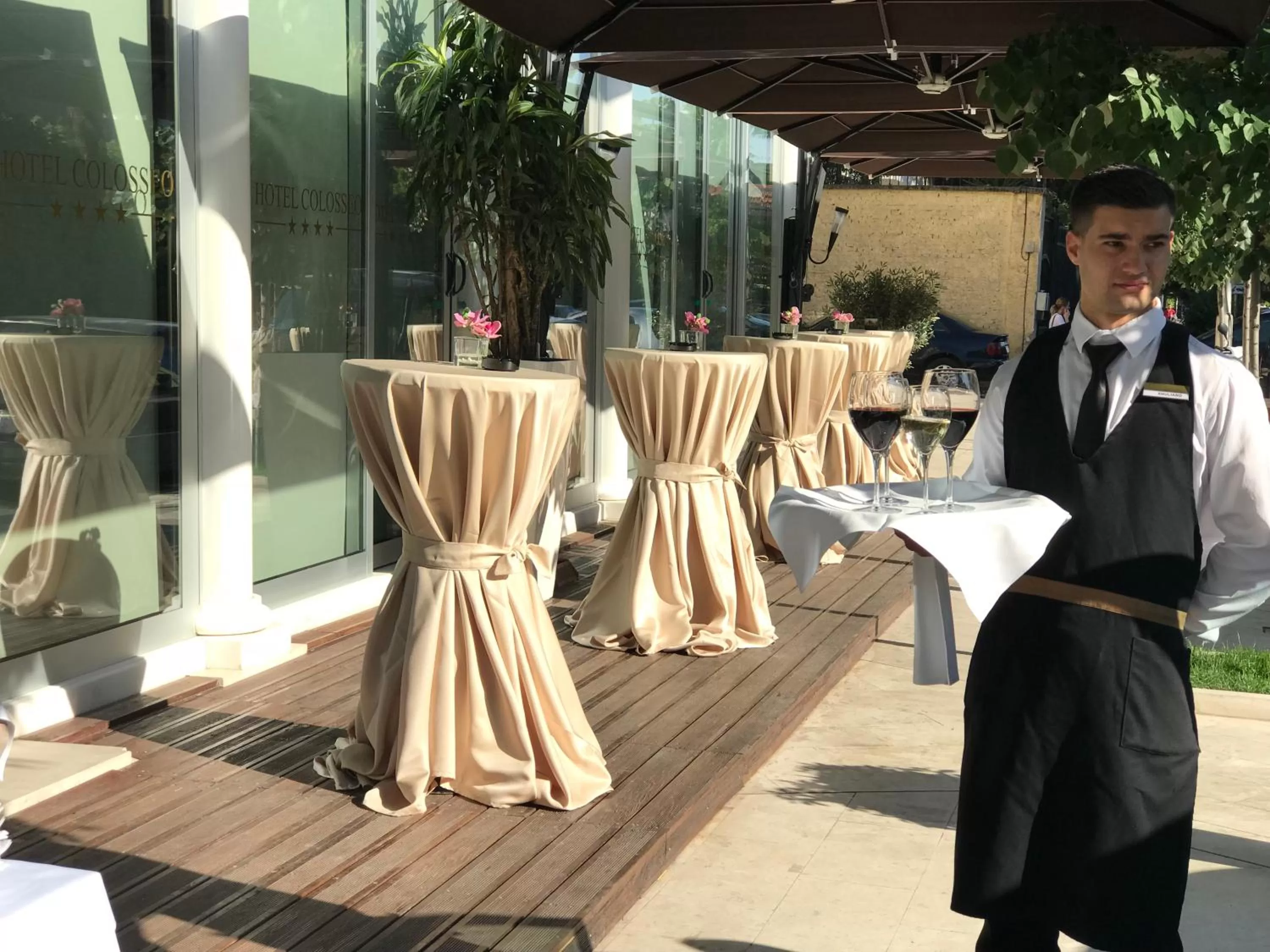 Balcony/Terrace in Hotel Colosseo Tirana