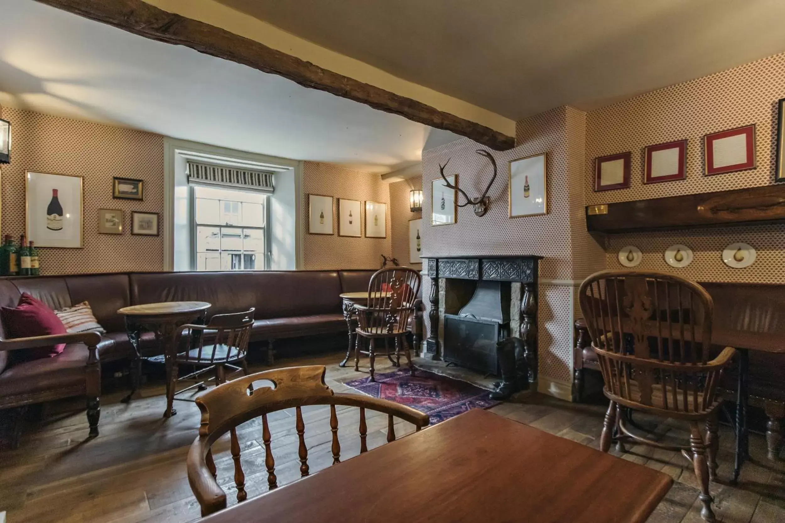 Seating area in The White Swan Inn