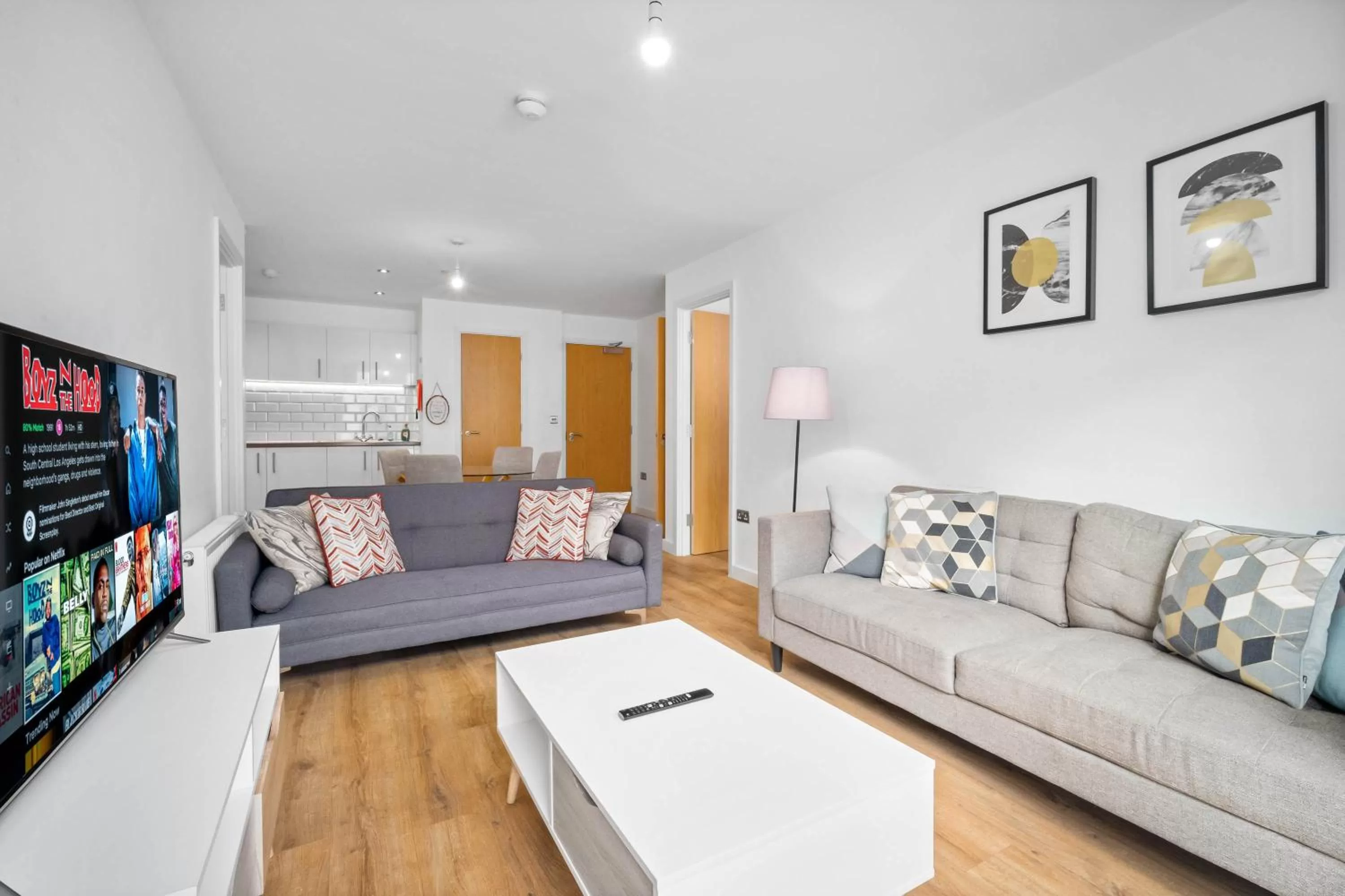 TV and multimedia, Seating Area in Onyx O2 Arena Brindley Place Broad Street Large Spacious Apartment