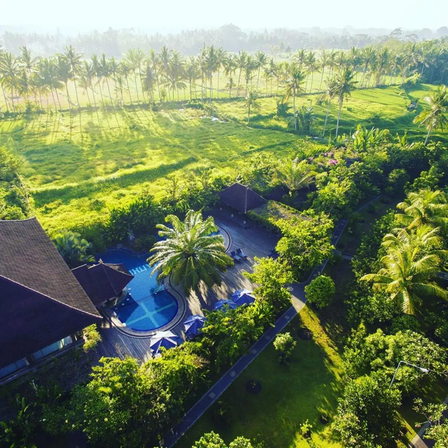 Property building, Bird's-eye View in Bhuwana Ubud Hotel and Farming