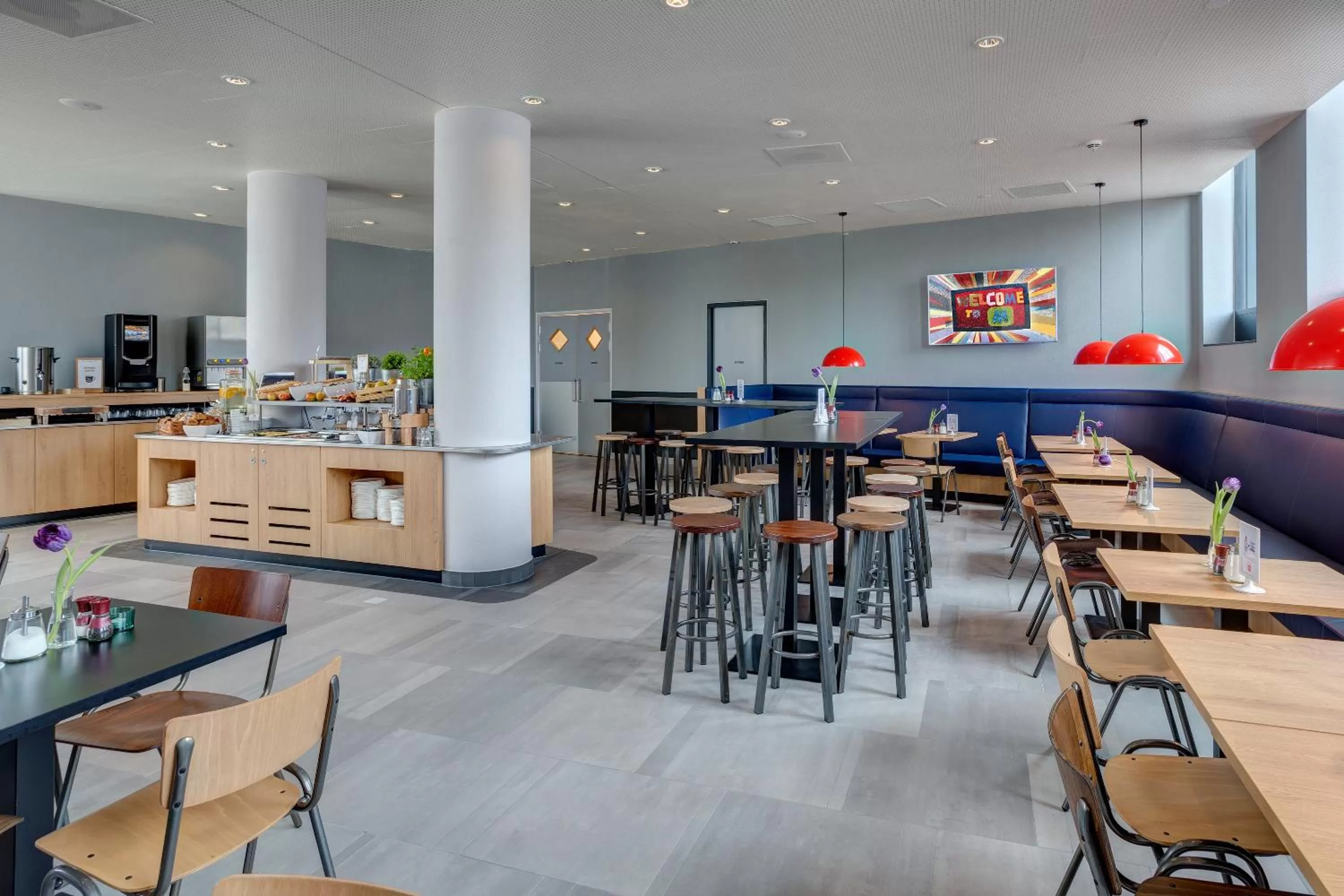 Buffet breakfast in MEININGER Hotel Amsterdam Amstel