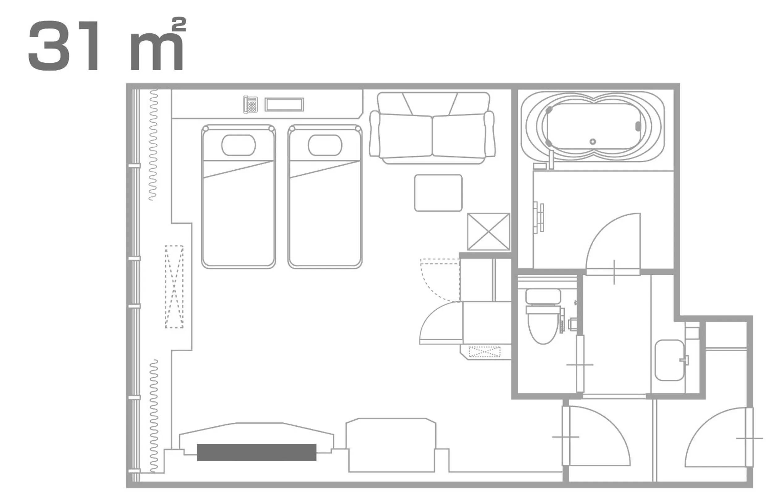 Floor plan in Hotel Alps