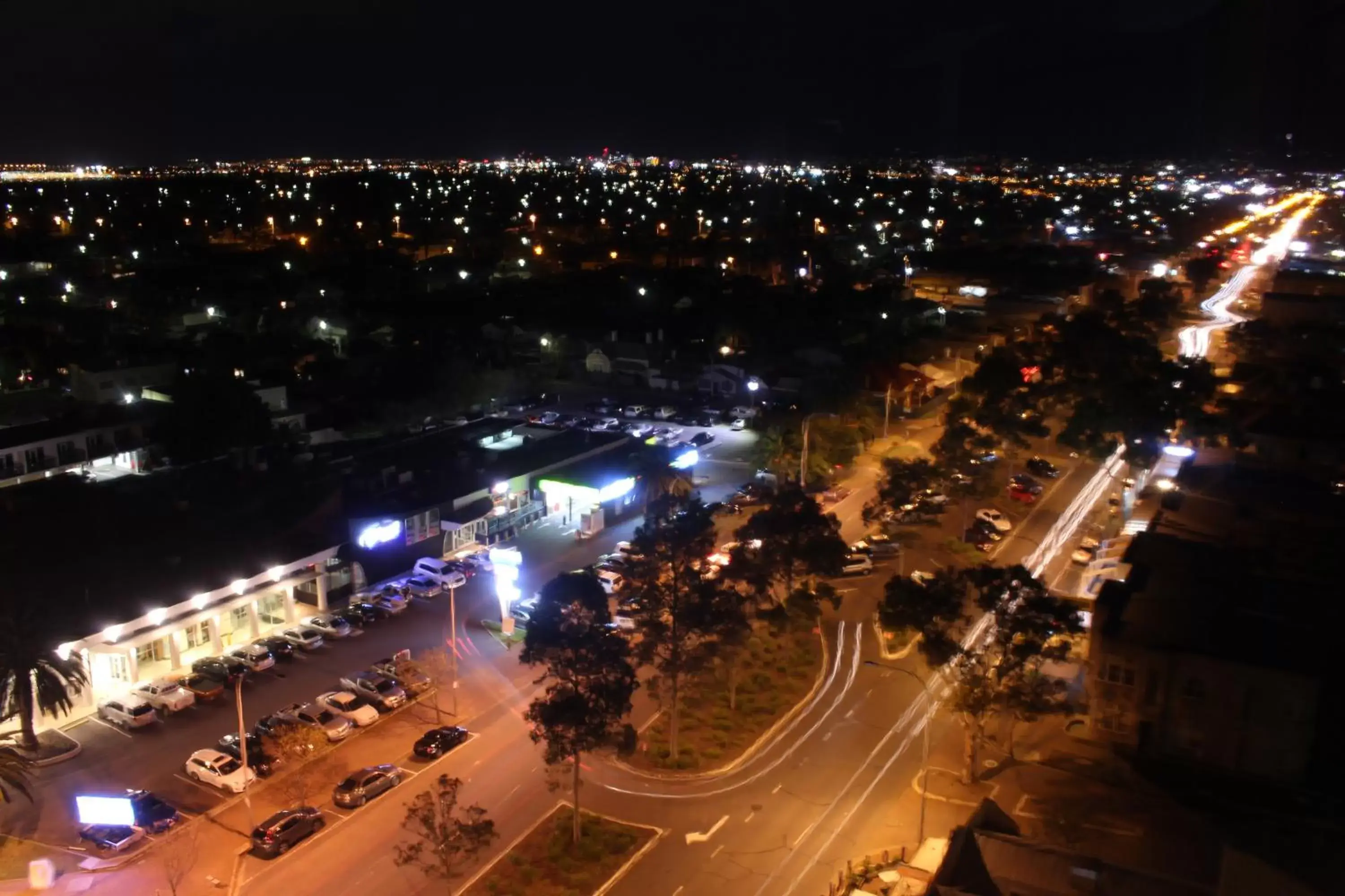 Night, Bird's-eye View in Atlantic Tower Motor Inn