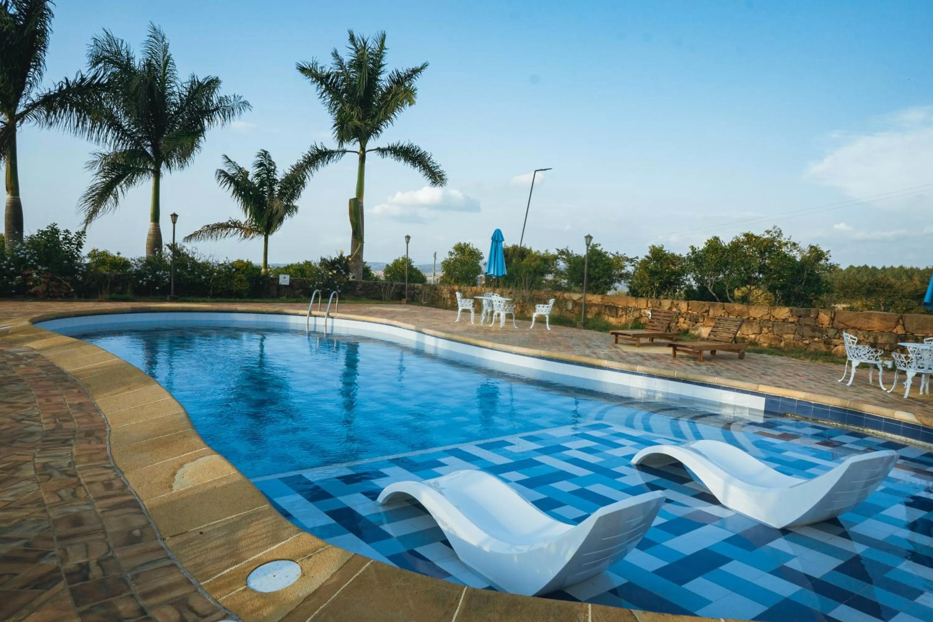Swimming pool in Hotel Finca Buenos Aires Barichara