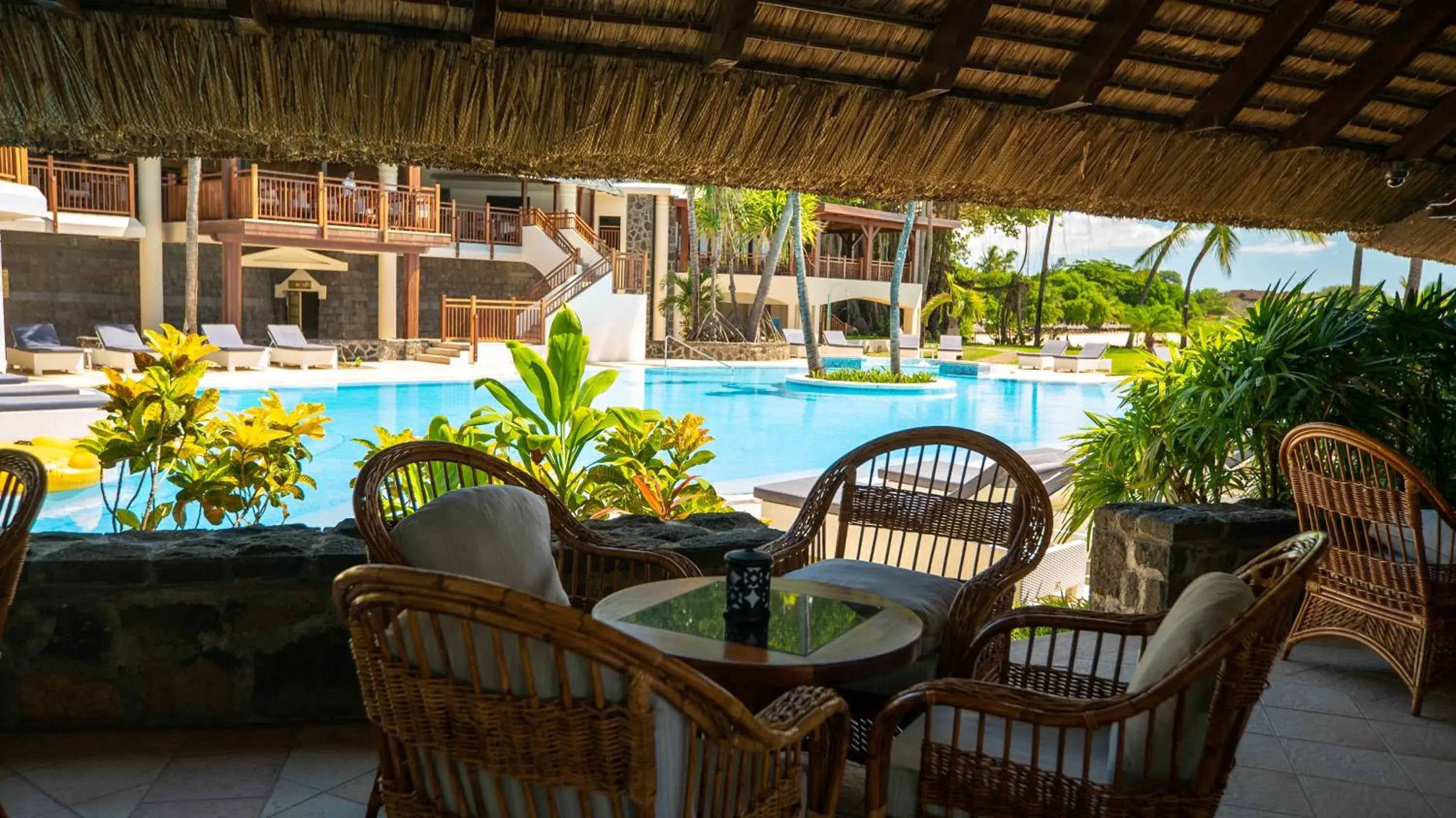 Pool view in Maritim Resort & Spa Mauritius Pool view in Maritim Resort & Spa Mauritius