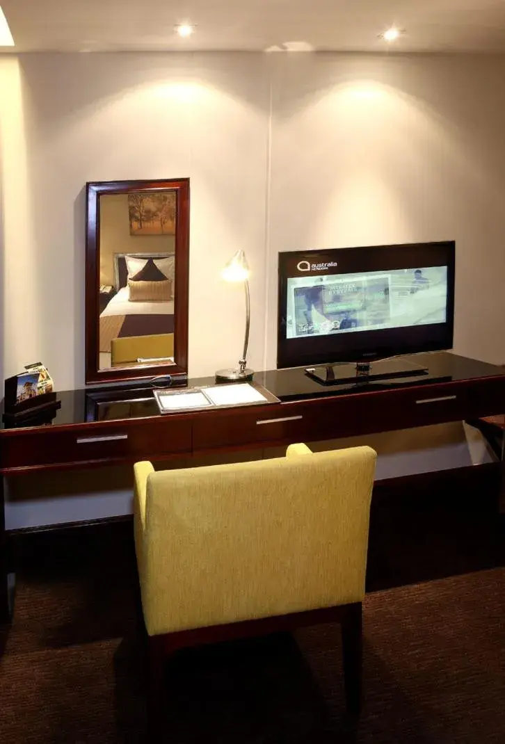 Decorative detail, TV/Entertainment Center in Vissai Saigon Hotel