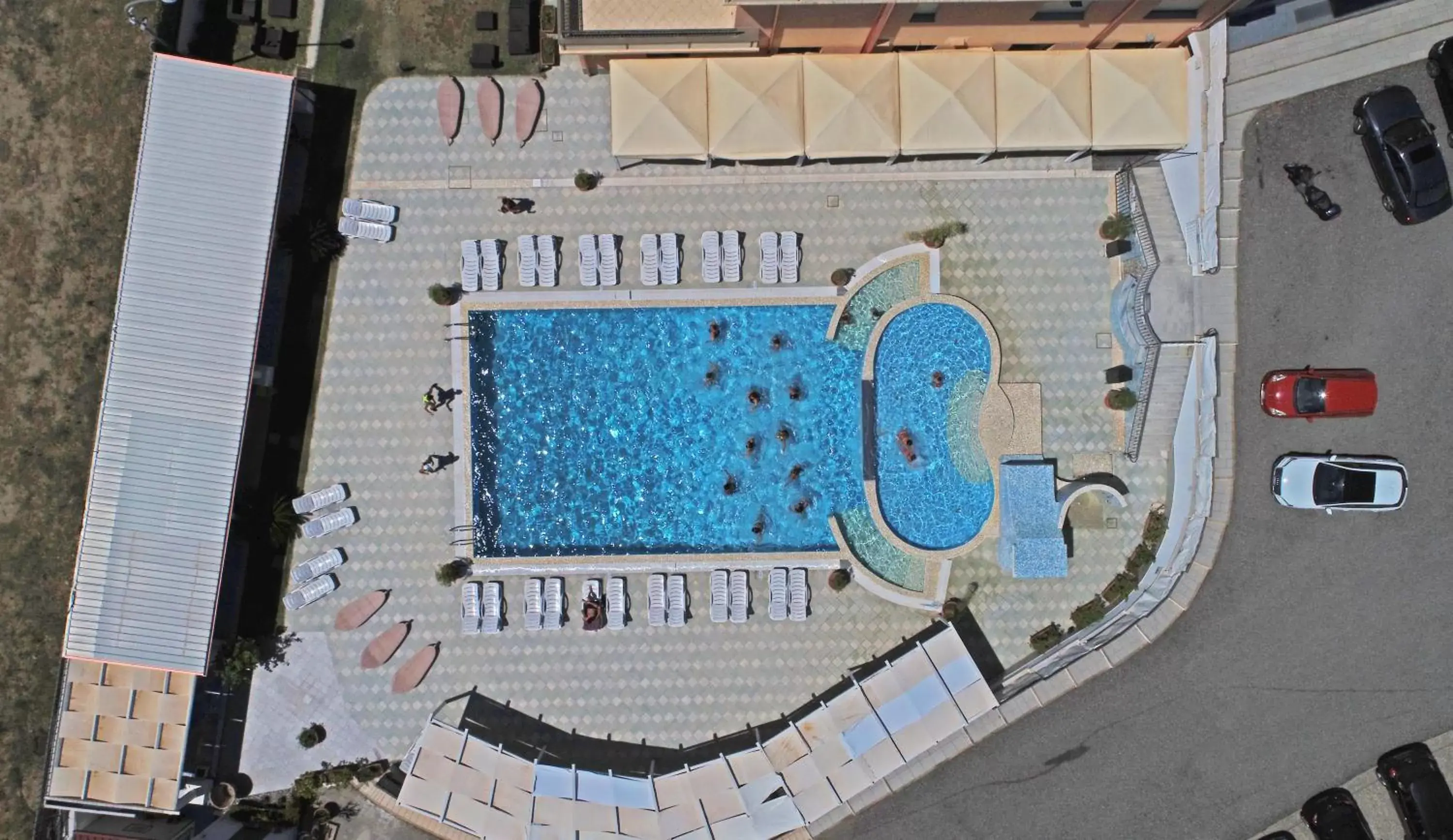 Pool view in Grand Hotel Paradiso