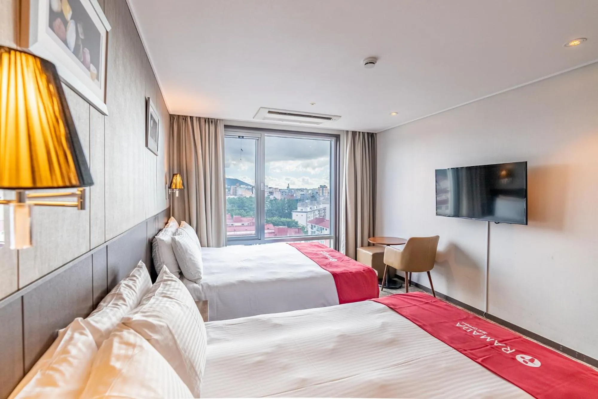 Bed in Ramada by Wyndham Jeju City Hall