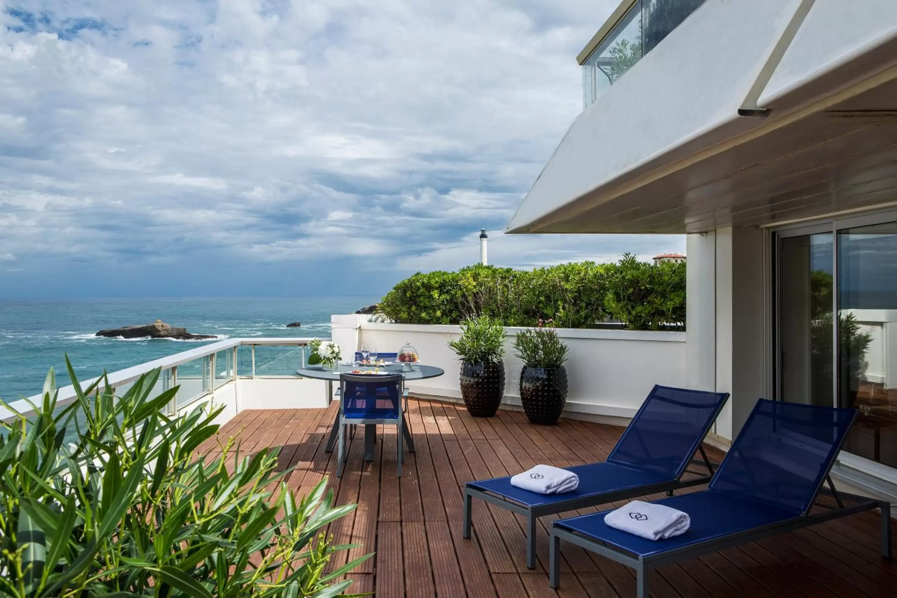 Balcony/Terrace in Sofitel Biarritz Le Miramar Thalassa