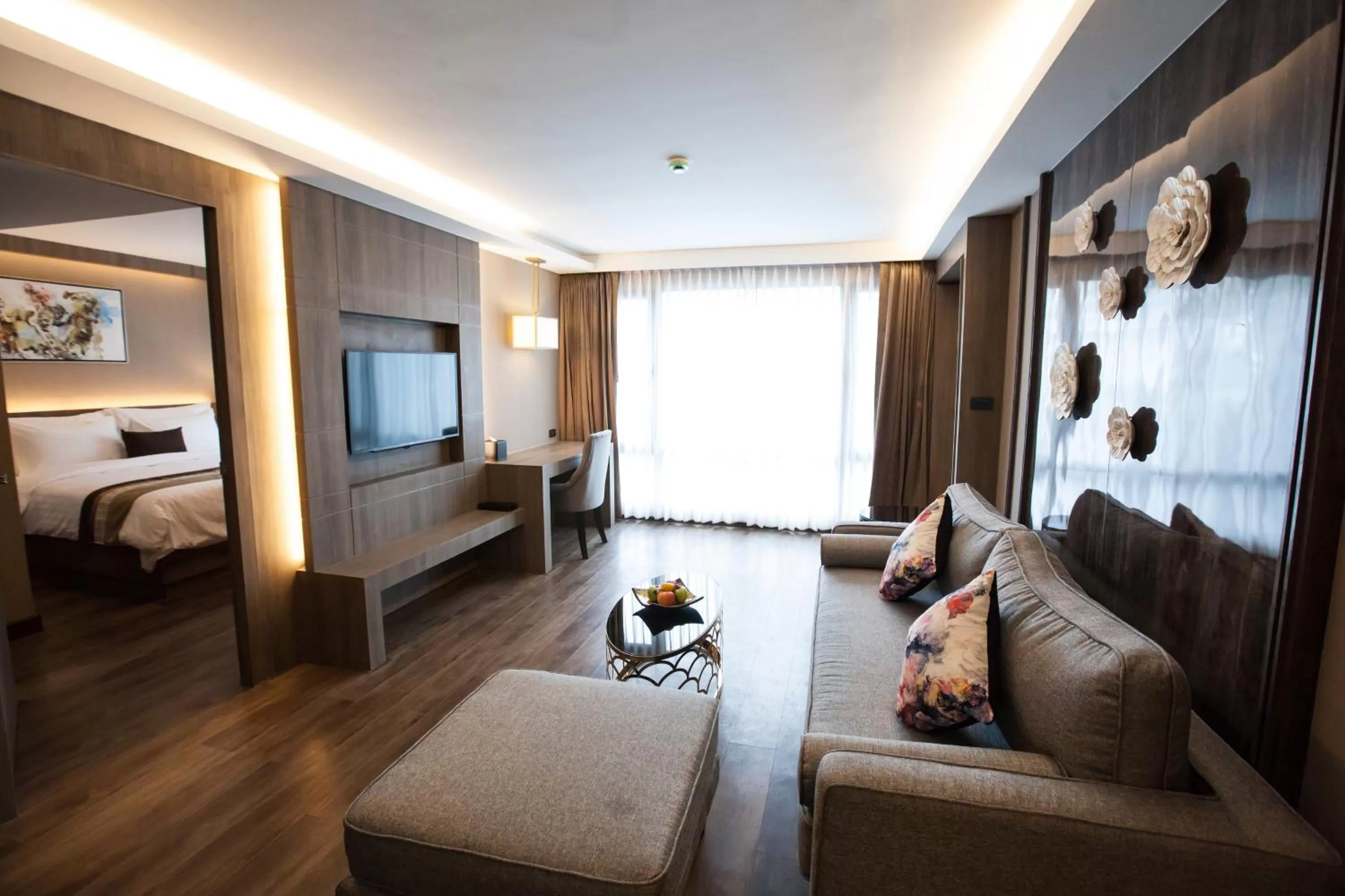 Living room, Bed in Arte Hotel - SHA Extra Plus