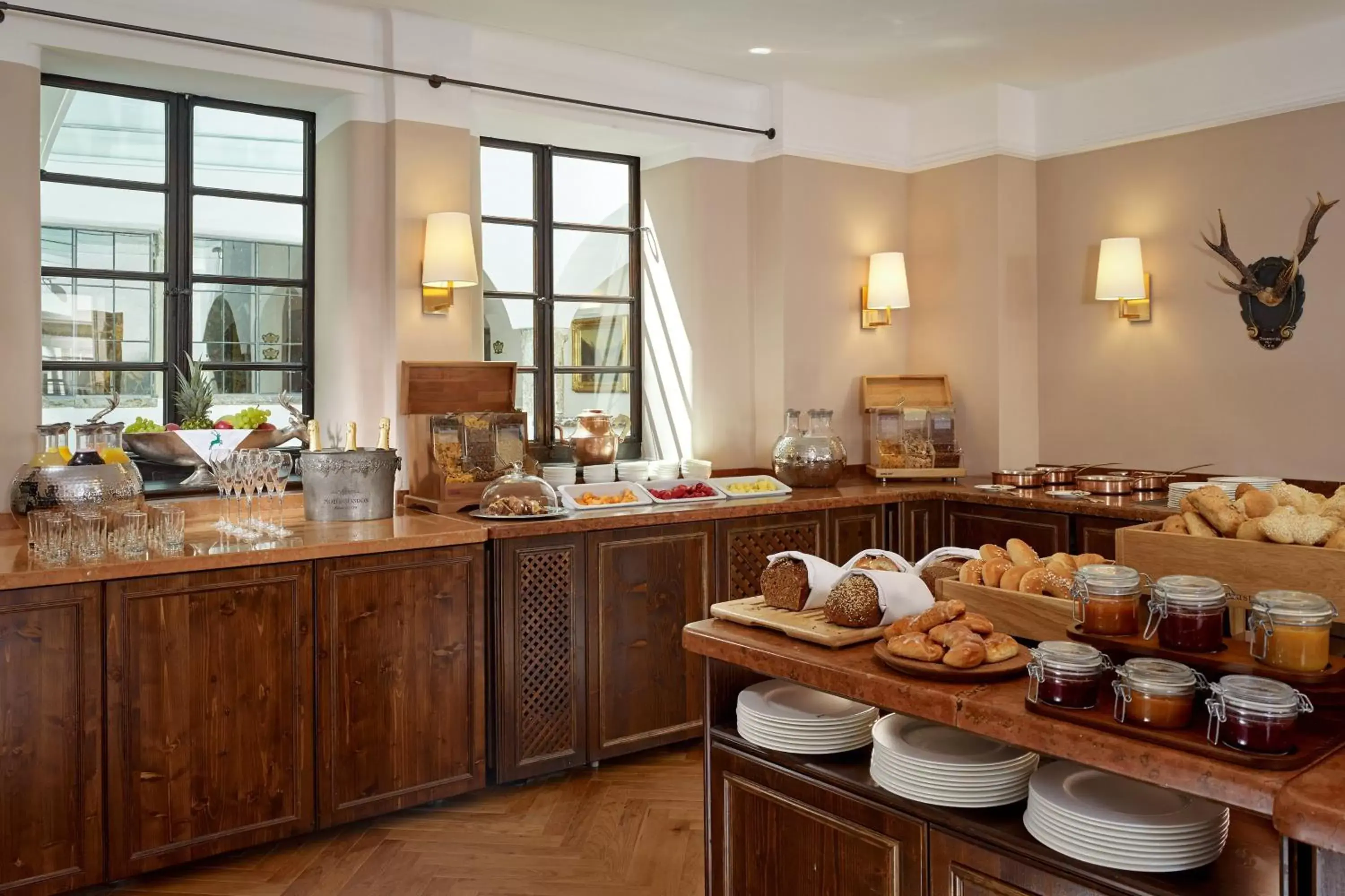 Breakfast, Food in Hotel Goldener Hirsch, A Luxury Collection Hotel, Salzburg