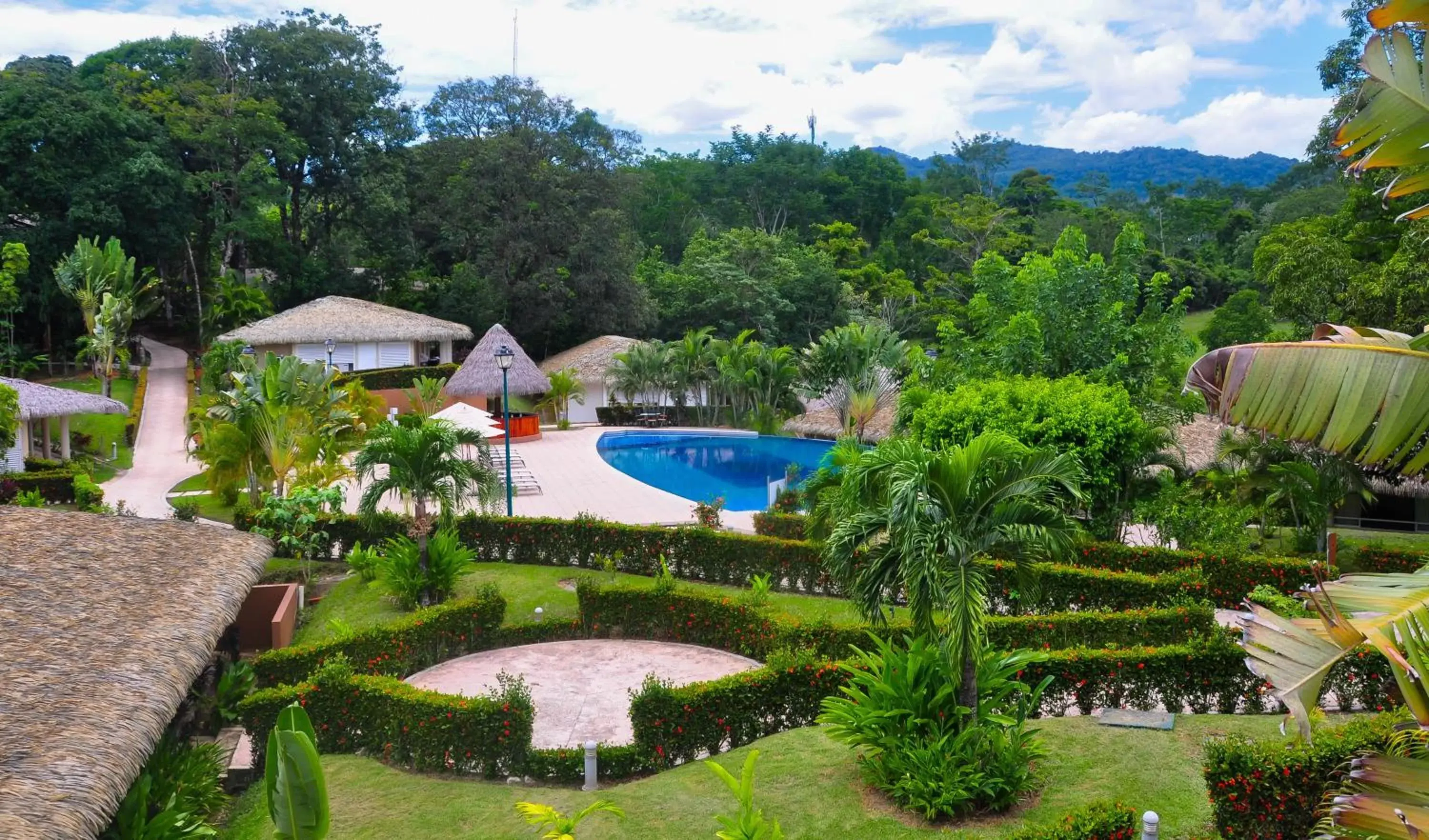 Pool View in Hotel Villa Mercedes Palenque