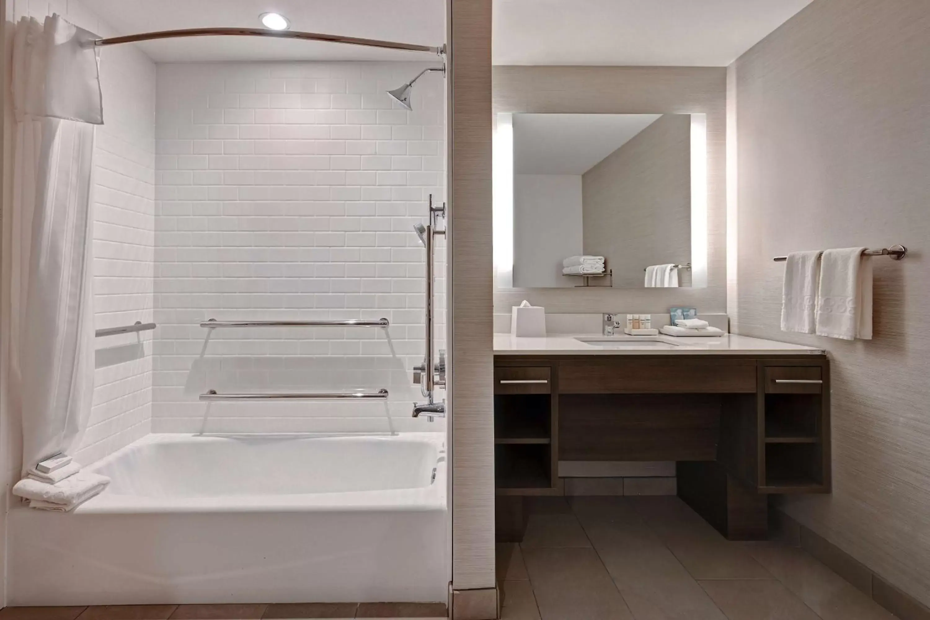Bathroom in Home2 Suites By Hilton Anaheim Resort