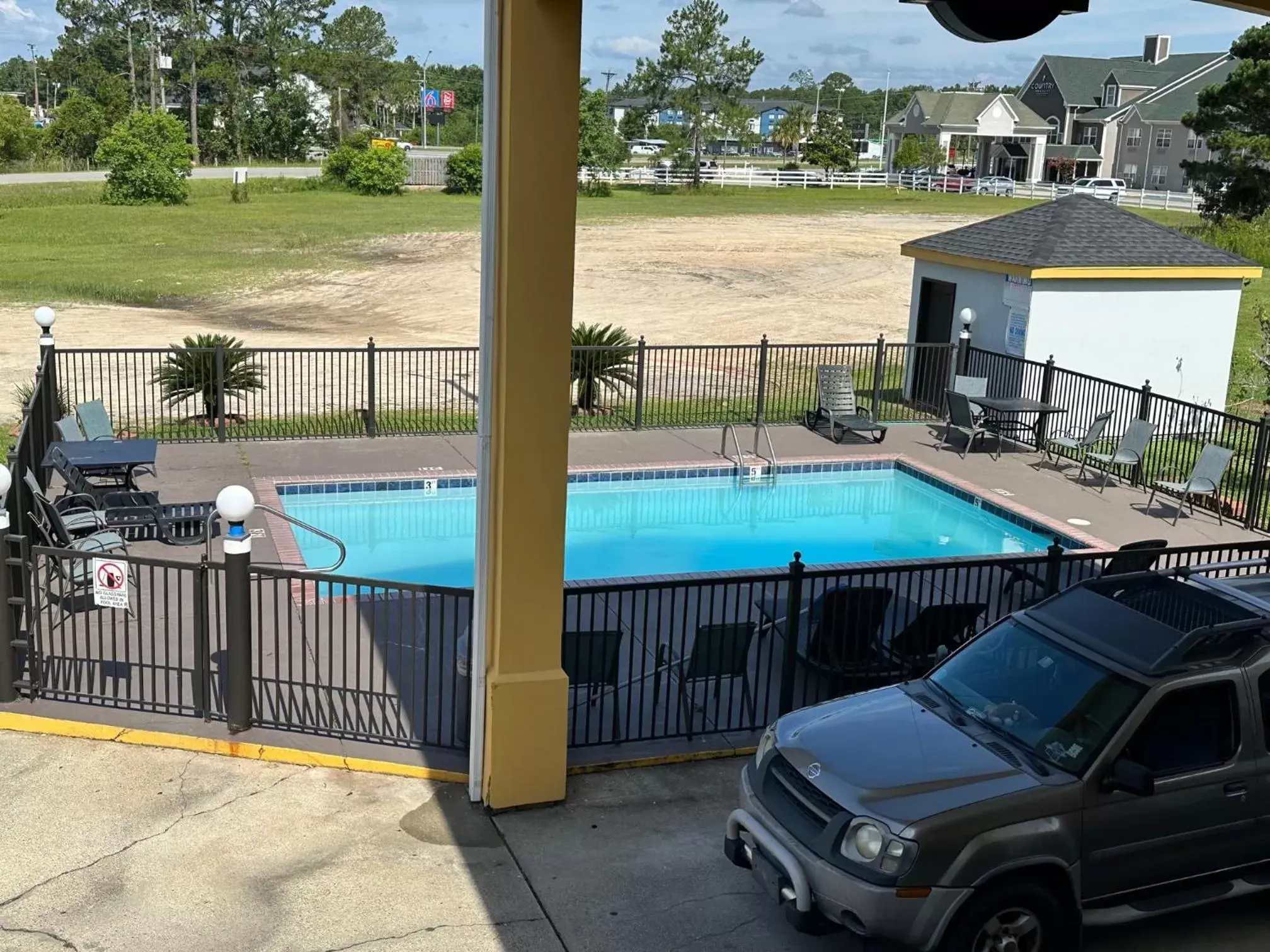 Swimming pool in Super 8 by Wyndham Ocean Springs Biloxi Swimming pool in Super 8 by Wyndham Ocean Springs Biloxi
