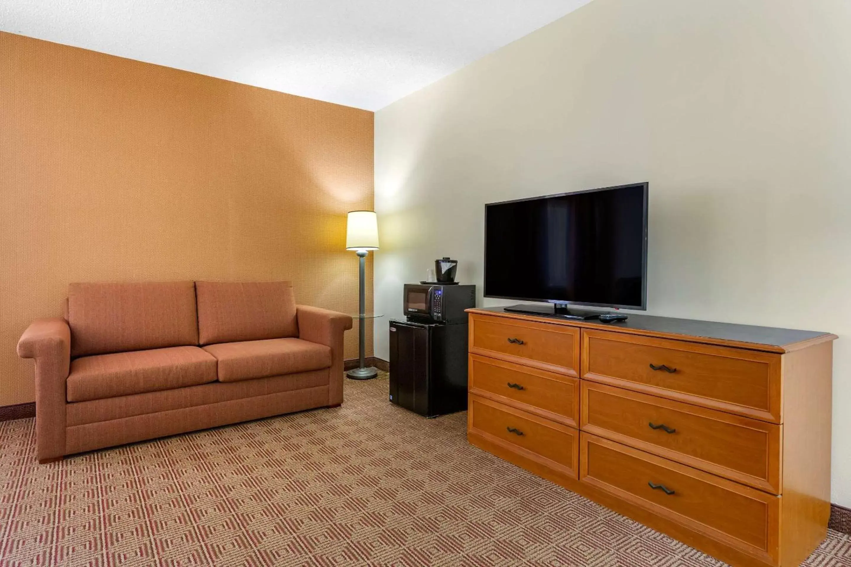Photo of the whole room, TV/Entertainment Center in Quality Inn & Suites Raleigh Durham Airport