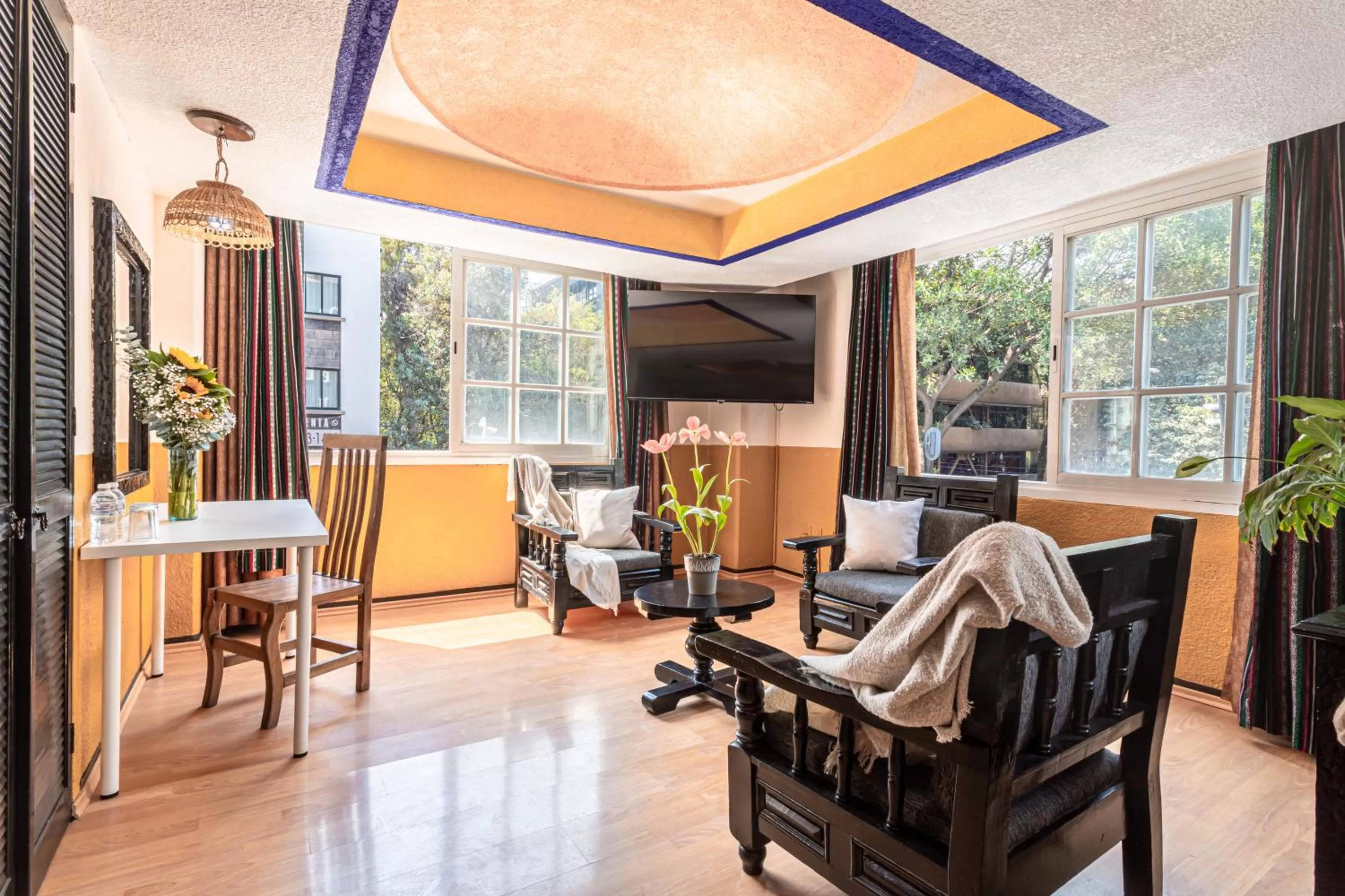 Seating area in Soy Local CDMX