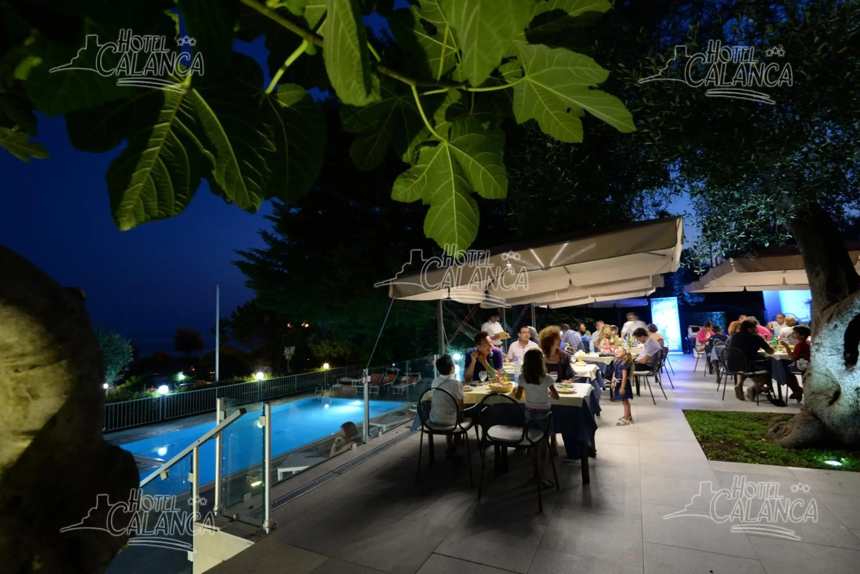 Restaurant/places to eat, Swimming Pool in Hotel Calanca