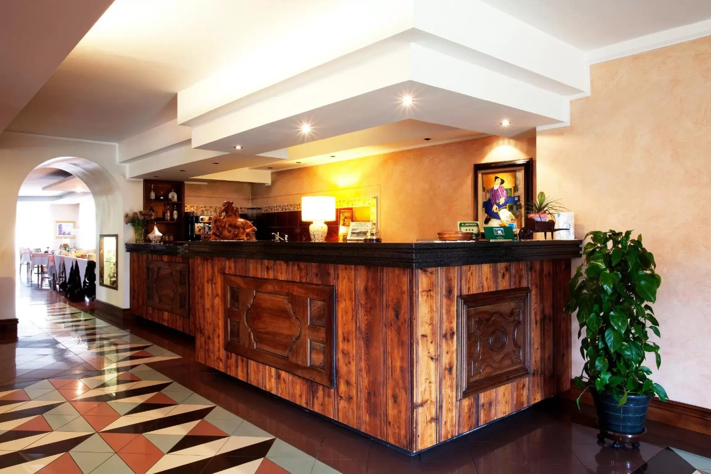 Lobby or reception in Hotel Diana Jardin et Spa