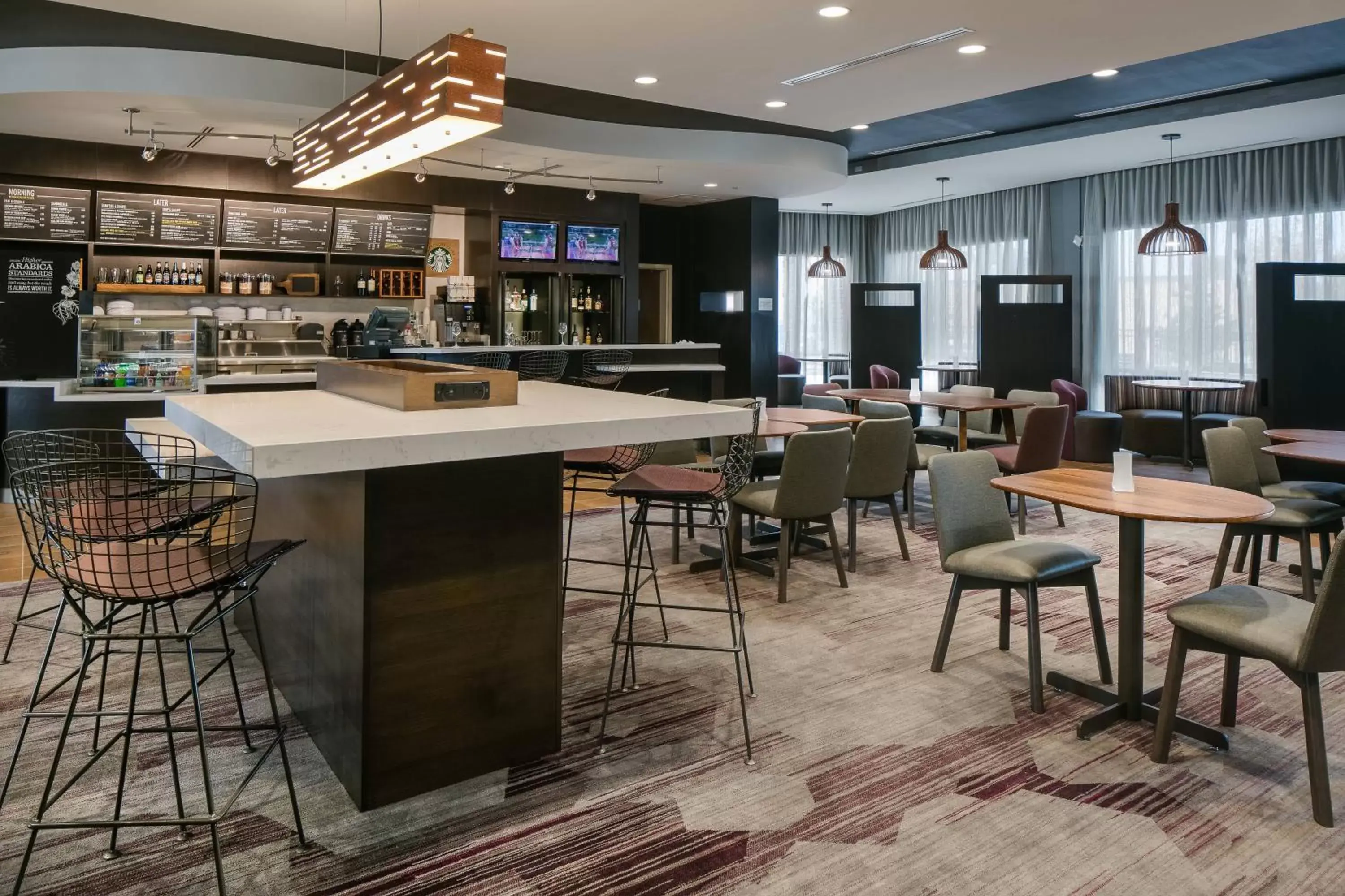 Restaurant/places to eat, Lounge/Bar in Courtyard by Marriott Omaha Bellevue at Beardmore Event Center