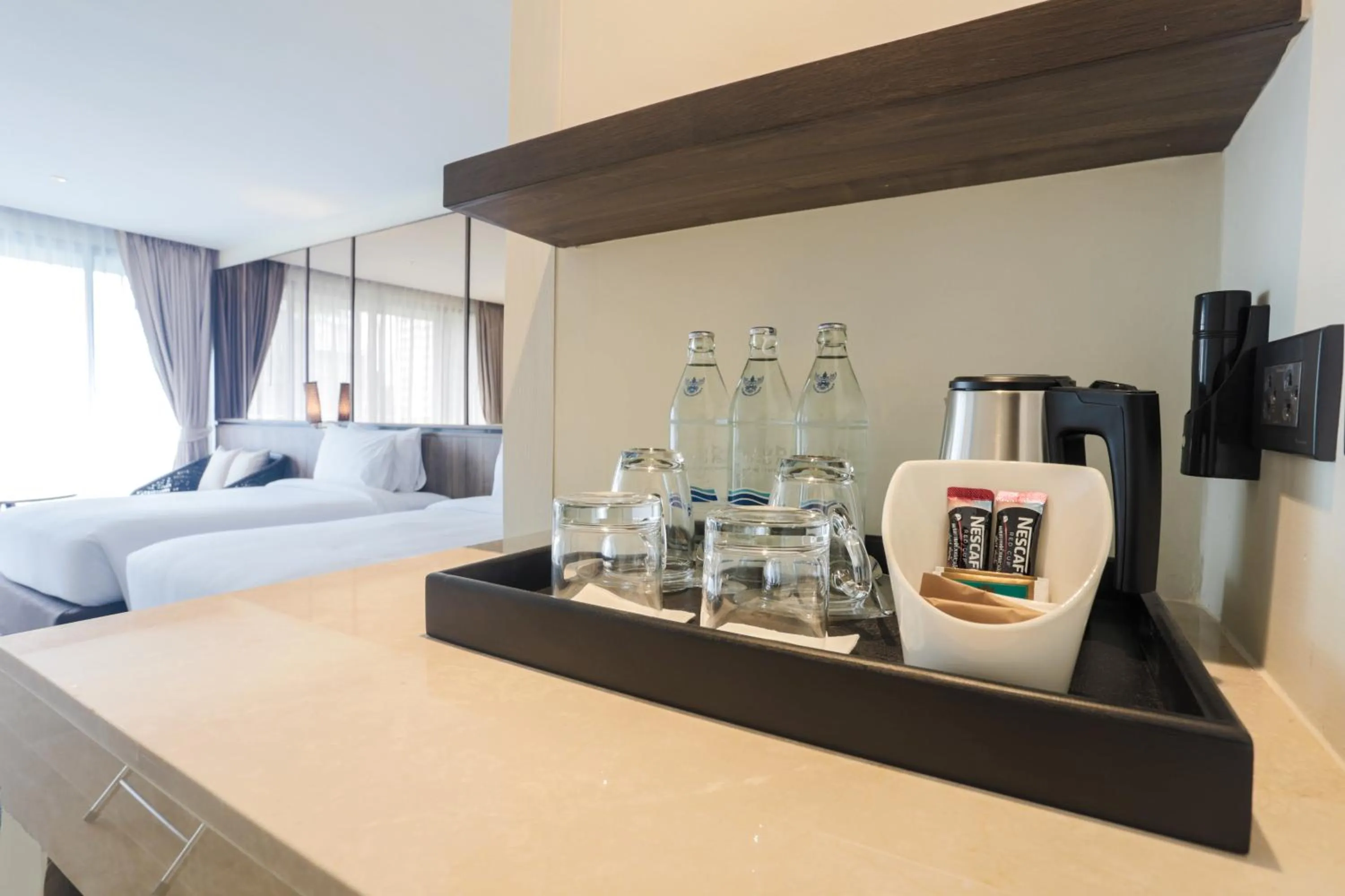 Coffee/tea facilities, Bed in Ana Anan Resort & Villas Pattaya