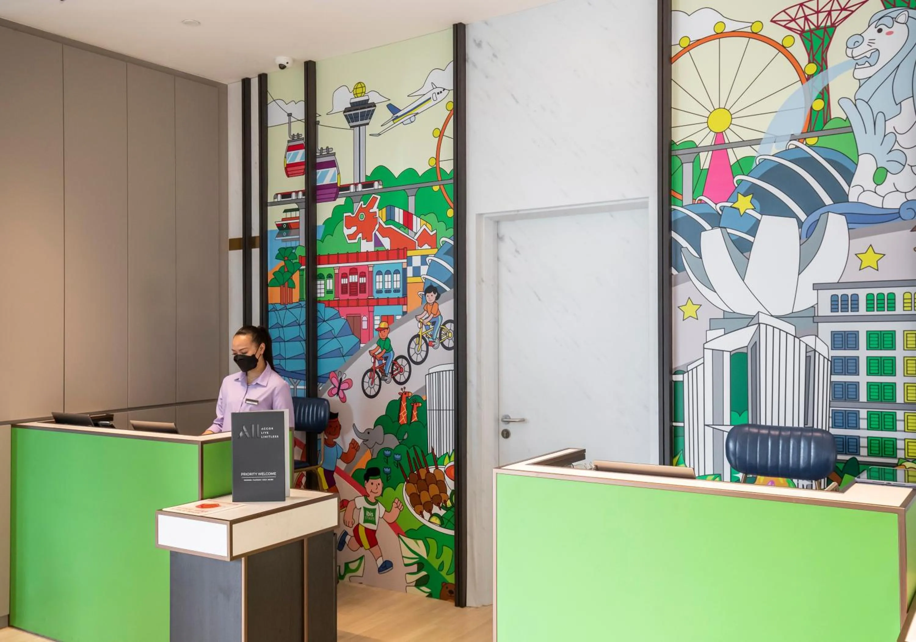 Staff in ibis Styles Singapore Albert