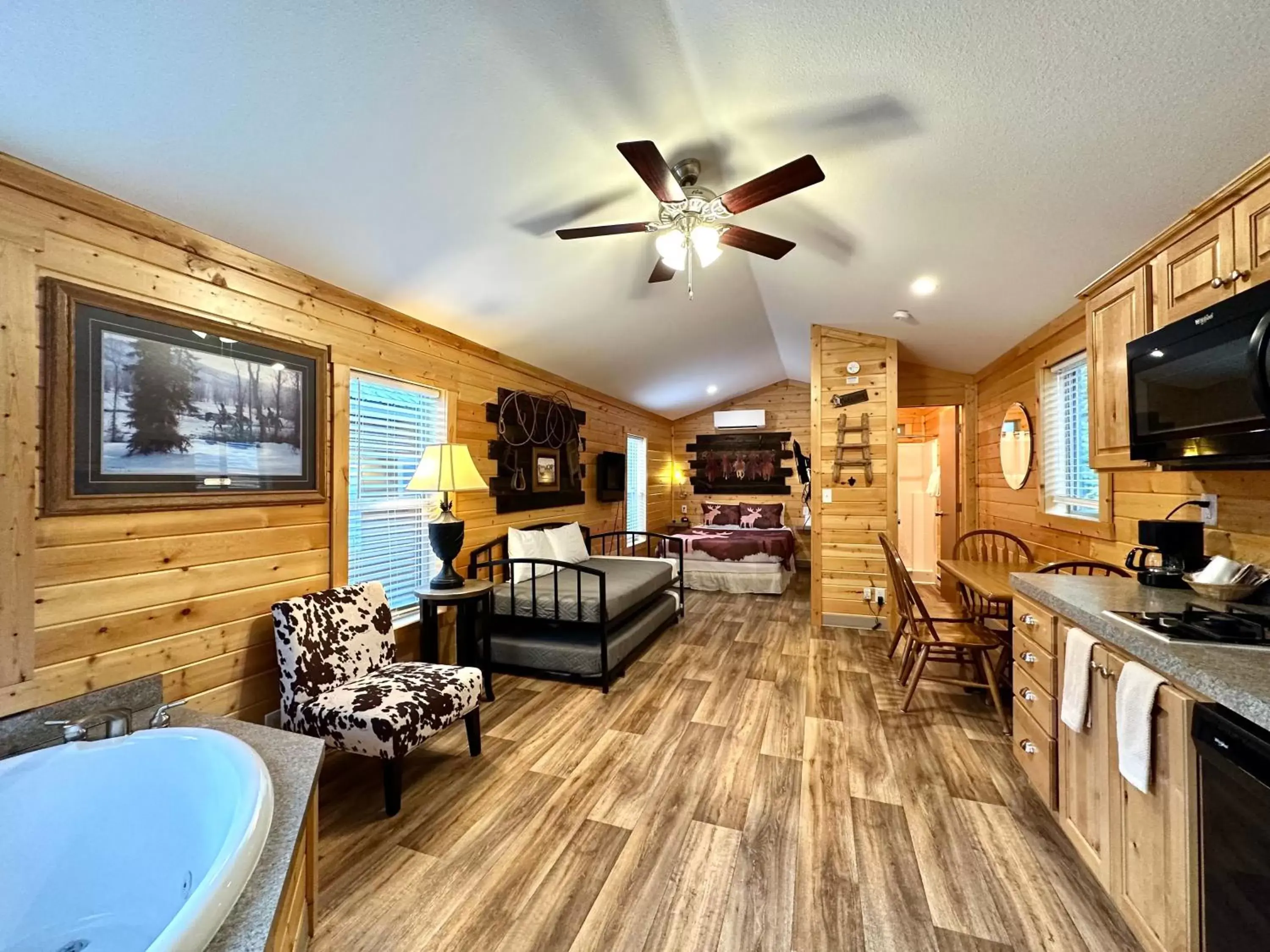 Seating Area in Packwood Lodge & Cabins