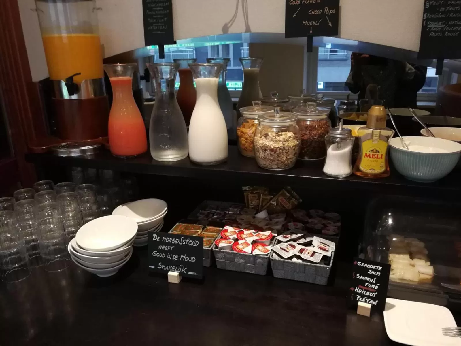 Buffet breakfast in Hotel La Terrasse