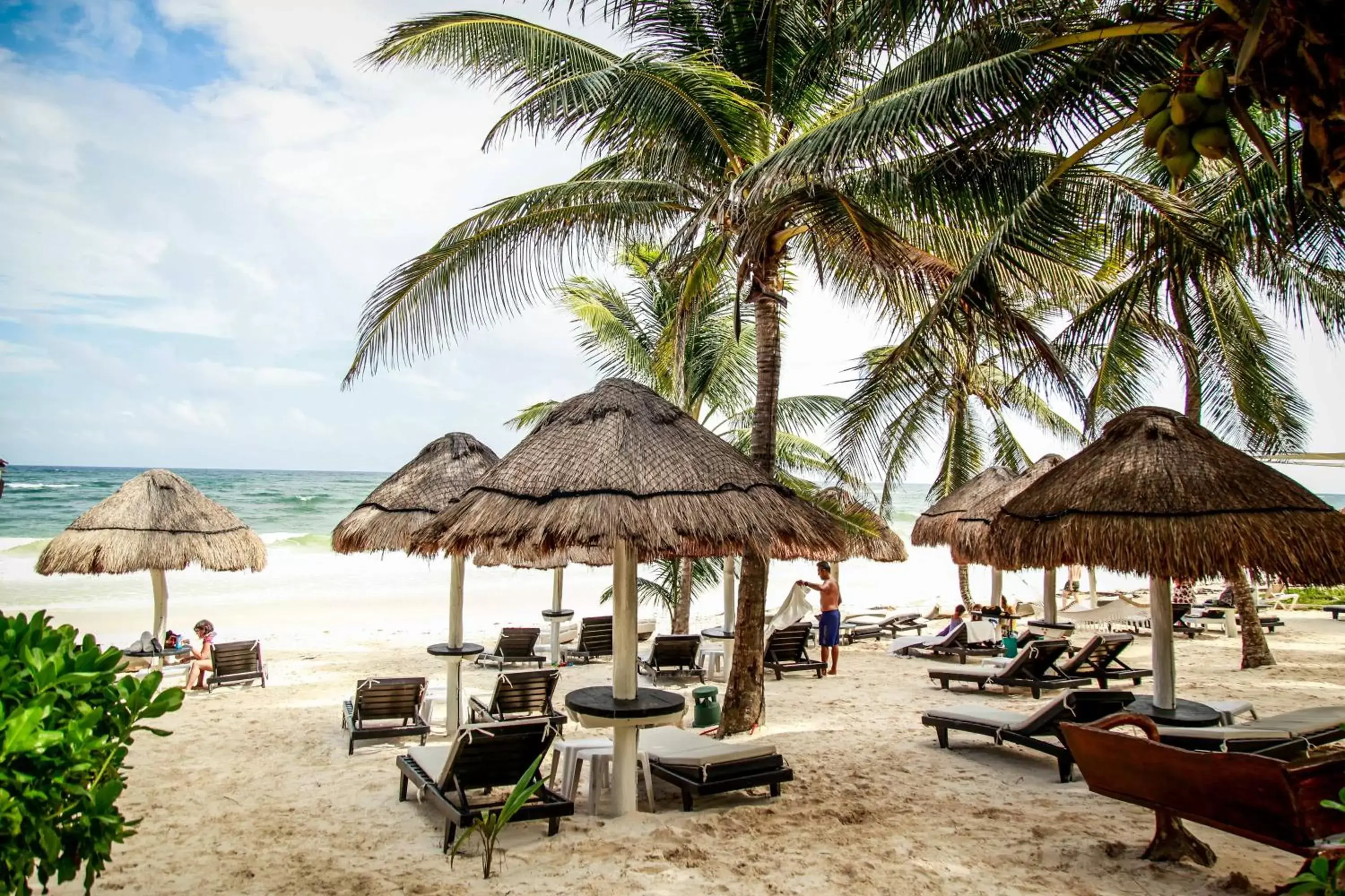 Beach in Villa Las Estrellas Tulum - located at the party zone