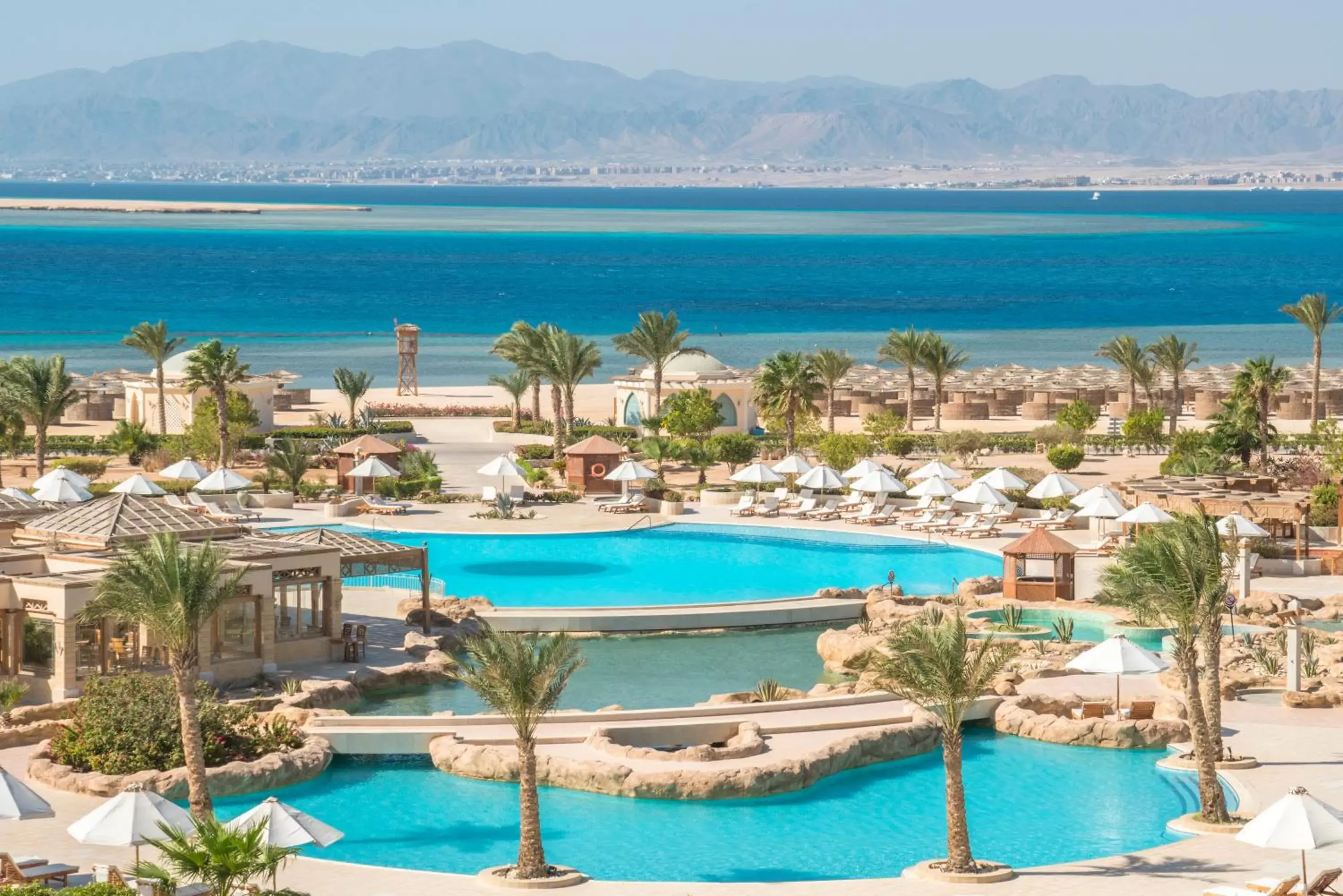 Bird's eye view, Pool View in Kempinski Hotel Soma Bay