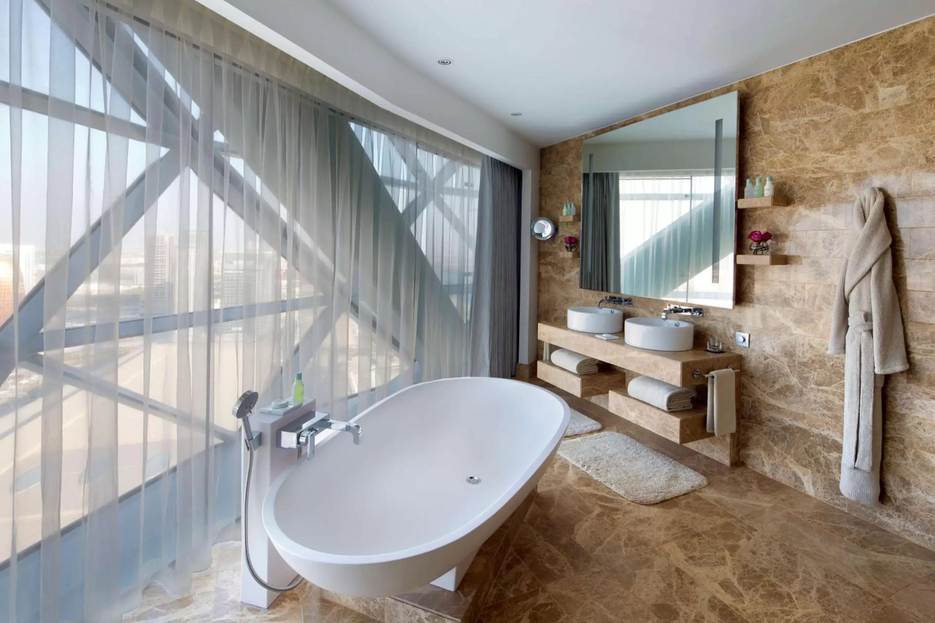 Photo of the whole room, Bathroom in Andaz Capital Gate Abu Dhabi - a concept by Hyatt